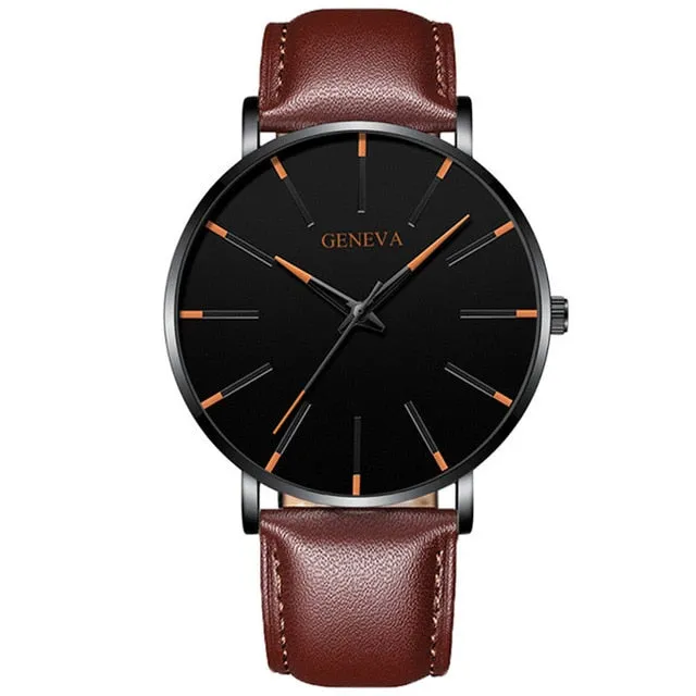 2020 Minimalist Men's Fashion Ultra Thin Watch