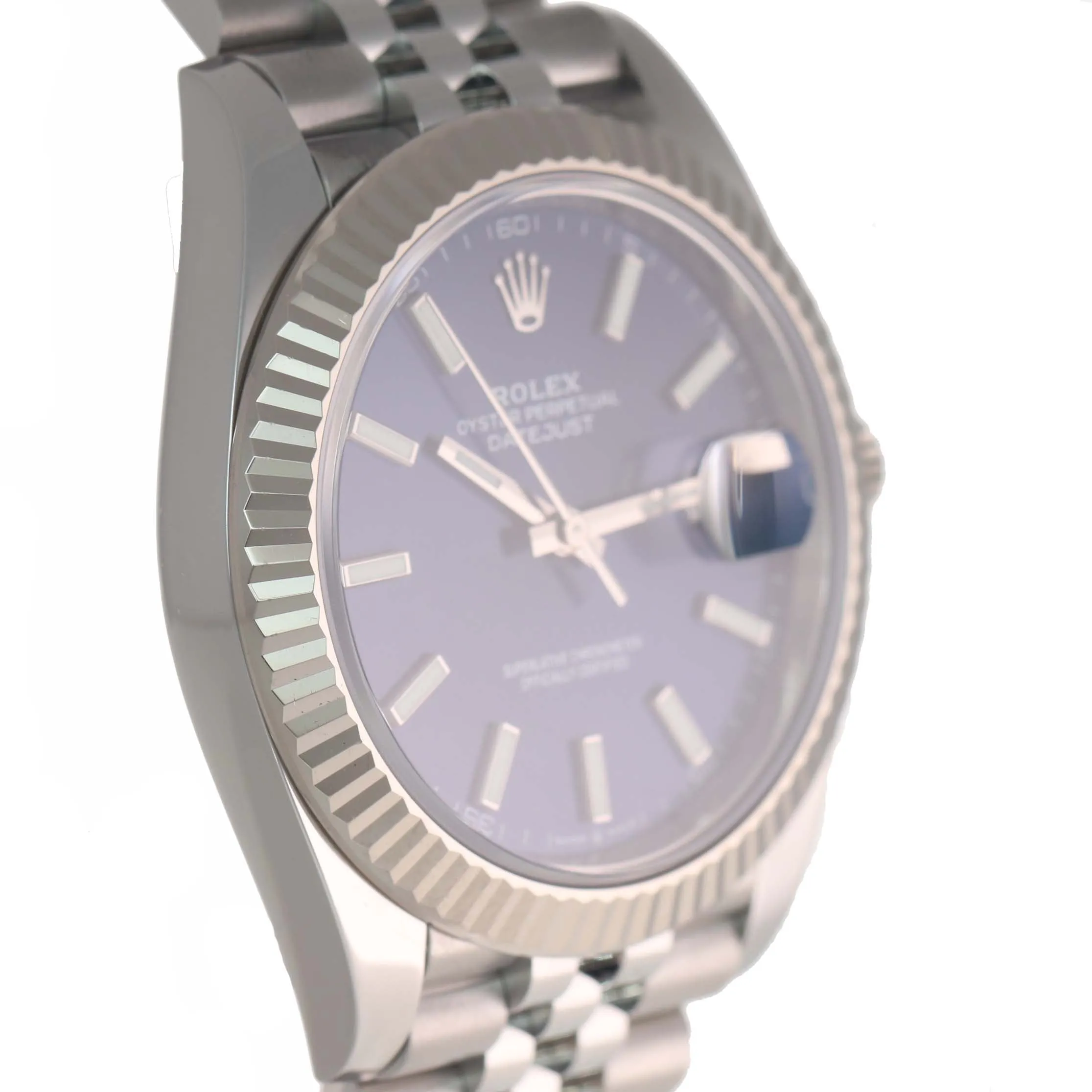 2020 NEW PAPERS Rolex DateJust 41 Blue Stick 126334 Steel Gold Jubilee Watch Box