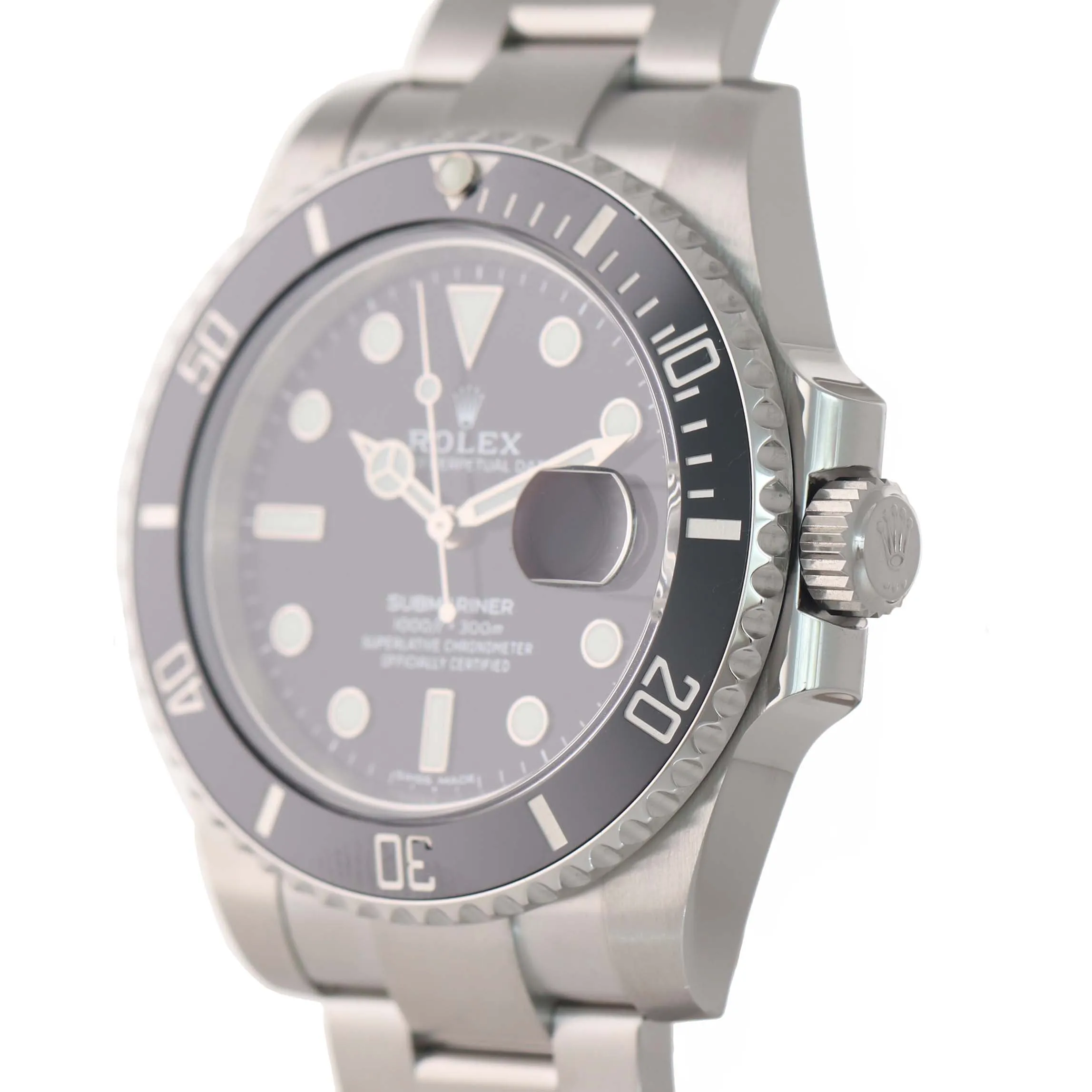 2020 PAPERS Rolex Submariner 116610 Steel Black Ceramic 40mm Watch Box