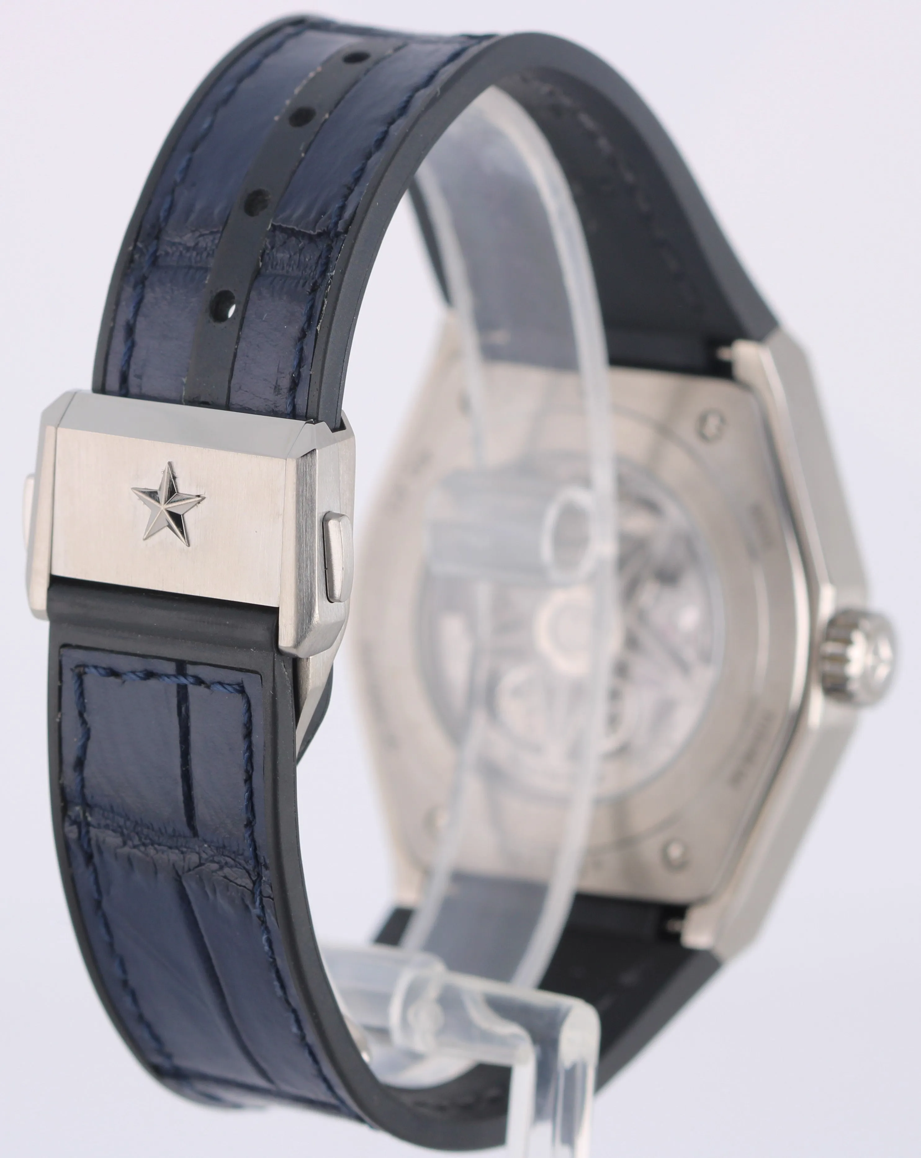 2020 PAPERS Zenith Defy Classic Titanium Blue Skeleton 41mm 95.9000.670 Watch