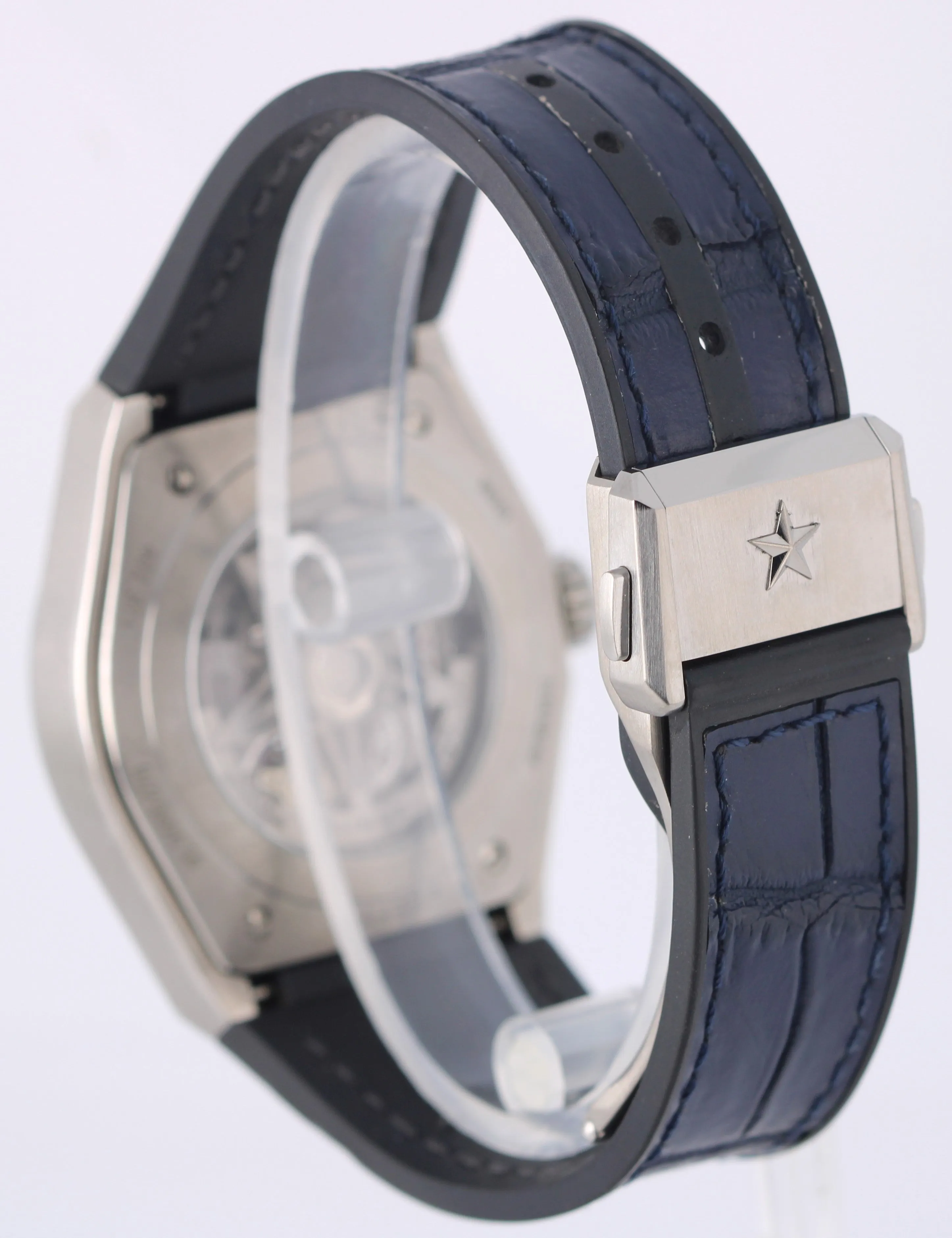 2020 PAPERS Zenith Defy Classic Titanium Blue Skeleton 41mm 95.9000.670 Watch