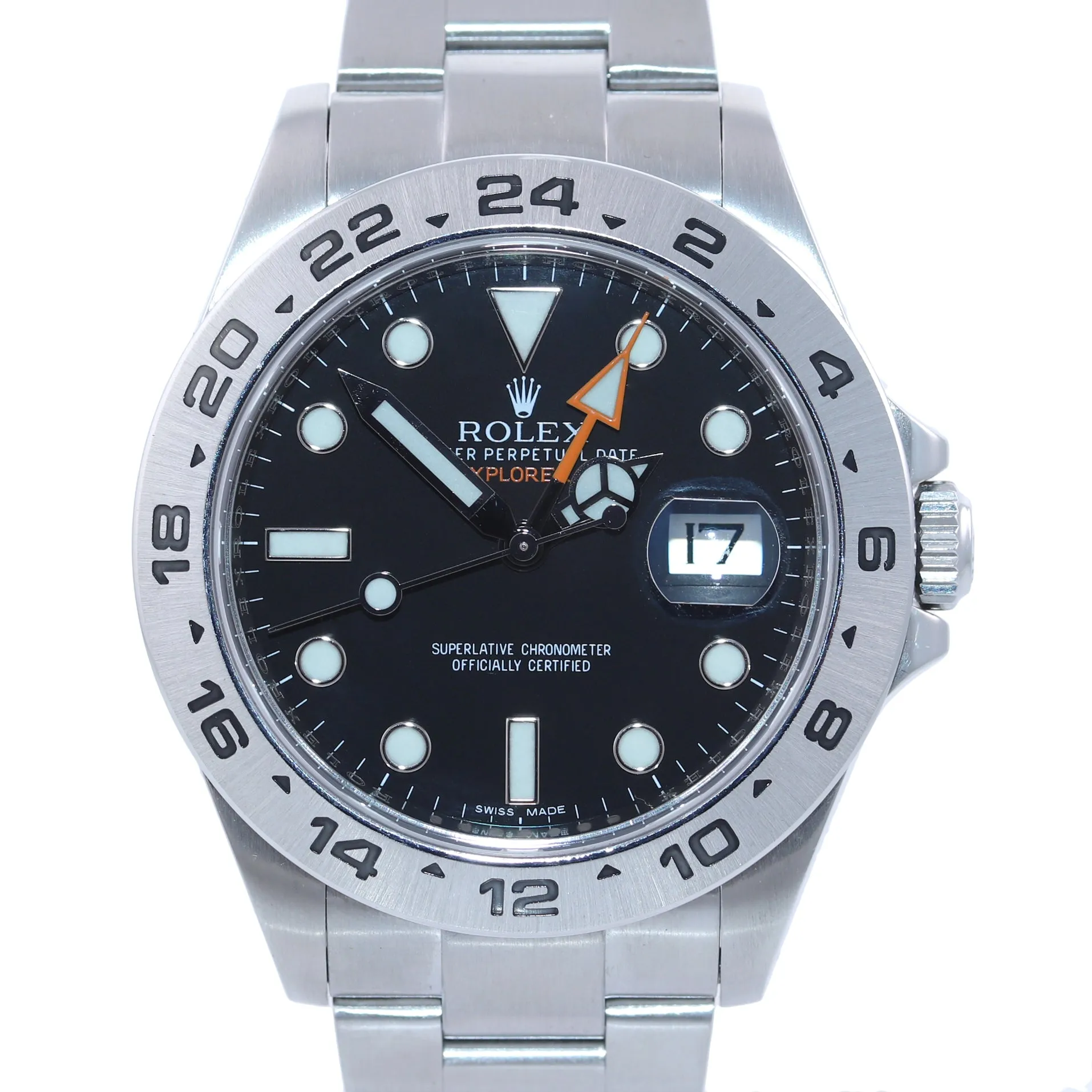 2020 RSC SERVICE Rolex Explorer II 42mm 216570 Black Steel Date Watch Box