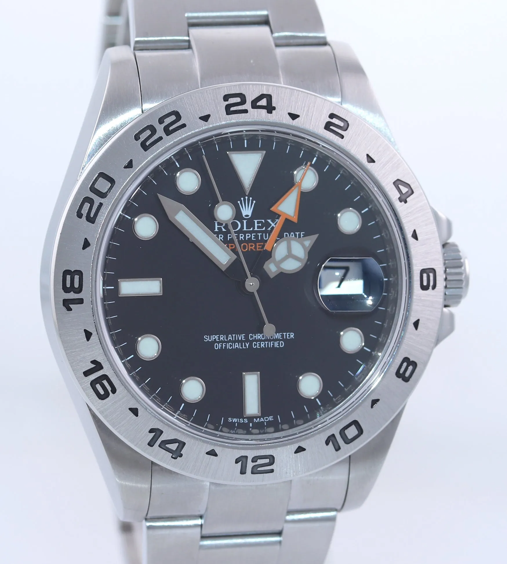 2020 RSC SERVICE Rolex Explorer II 42mm 216570 Black Steel Date Watch Box