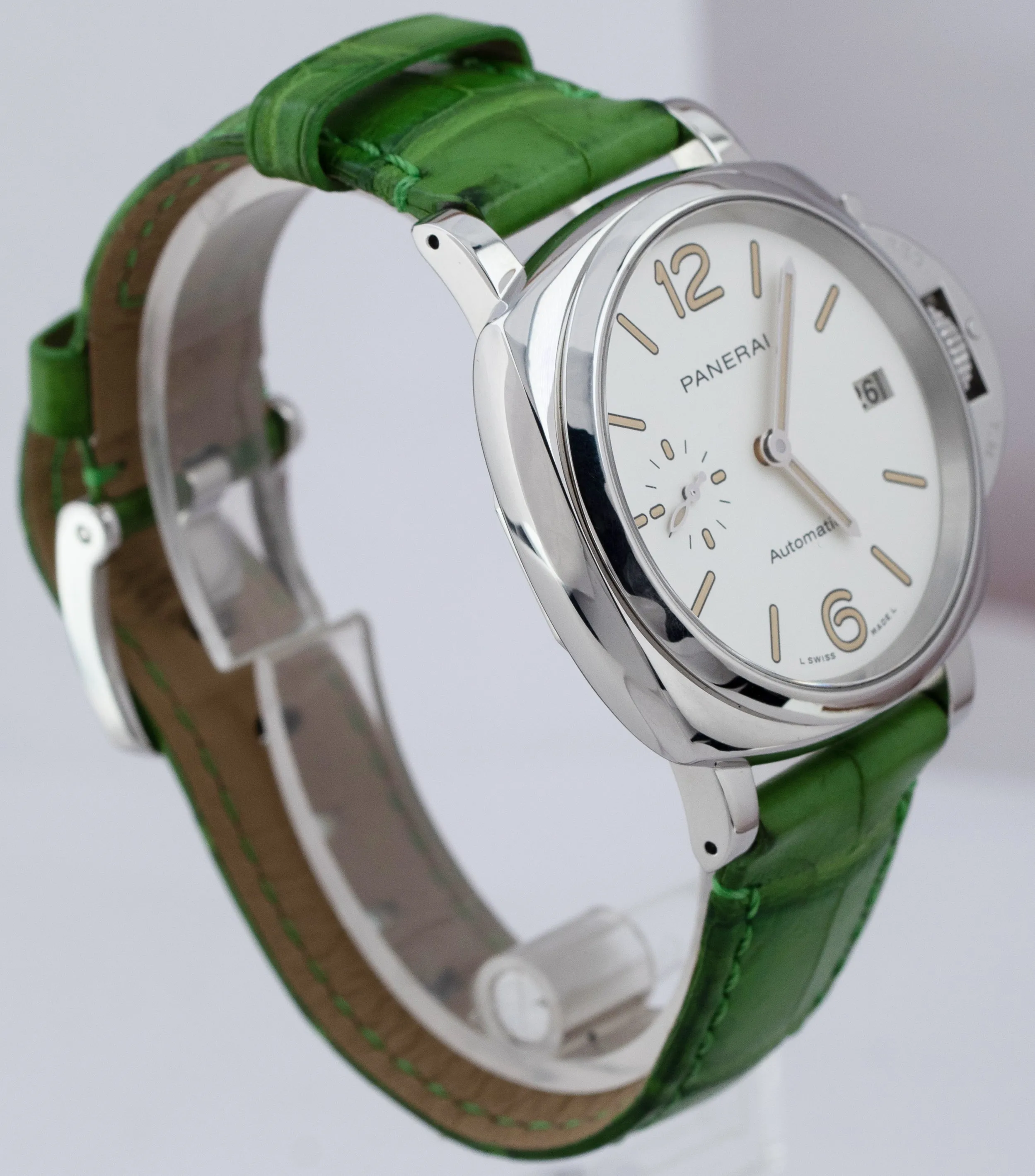 2021 Panerai Luminor Due PAM 1043 Date Stainless 38mm Automatic Watch PAM01043