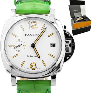 2021 Panerai Luminor Due PAM 1043 Date Stainless 38mm Automatic Watch PAM01043