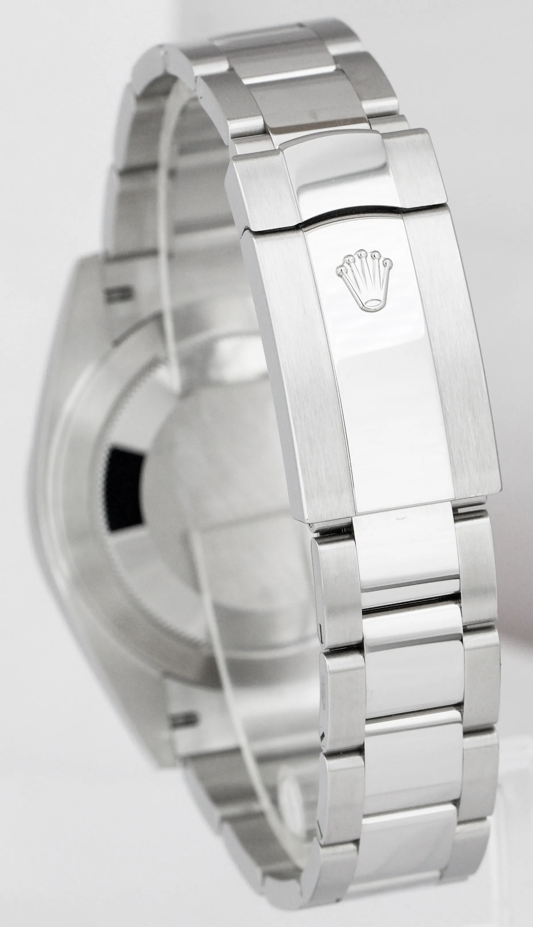 2021 Rolex DateJust 41 Rhodium Slate Fluted Stainless Oyster Watch 126334 B P