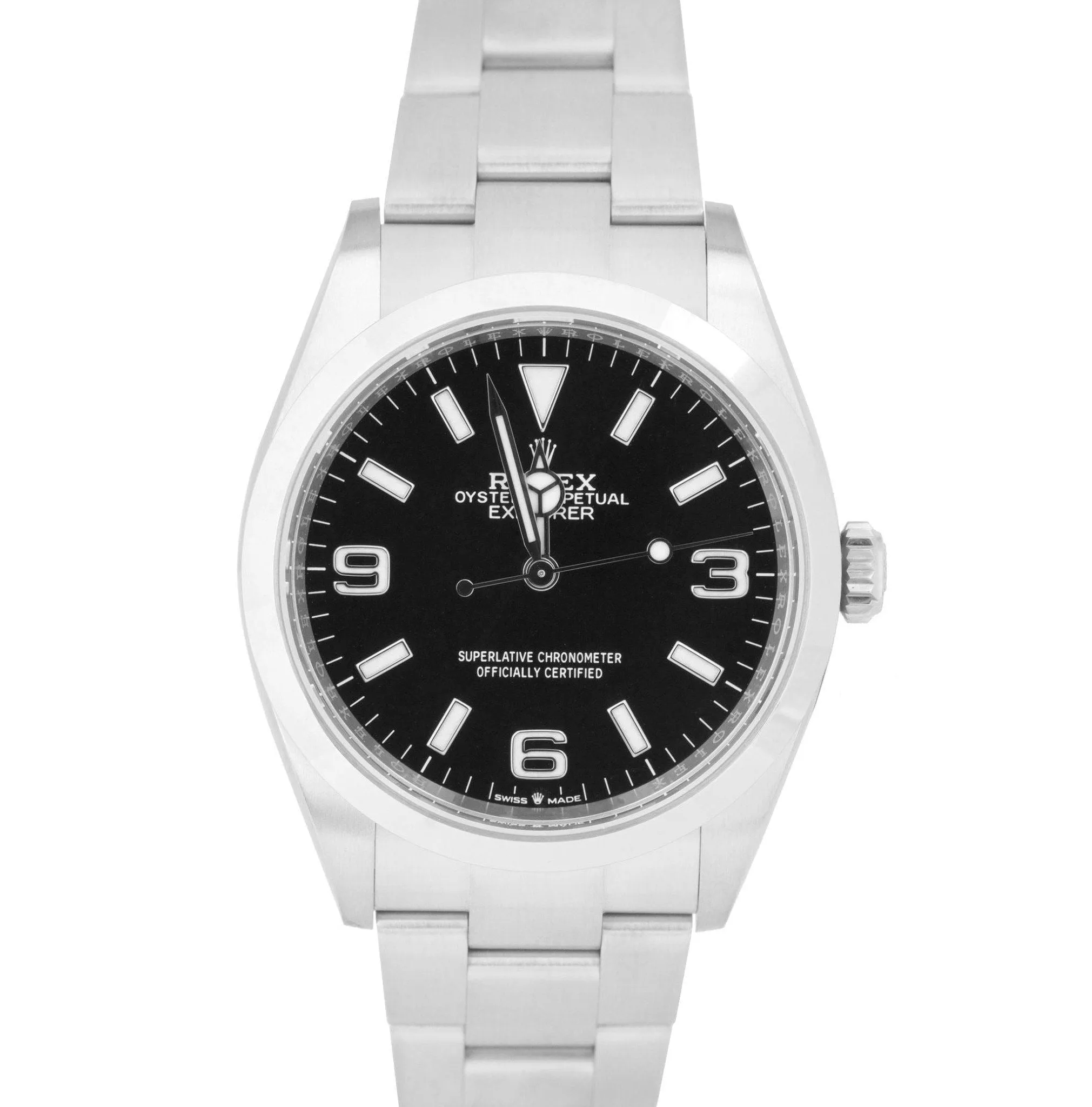 2021 Rolex Explorer I Black 36mm Stainless Steel Oyster Watch 124270 BOX PAPERS