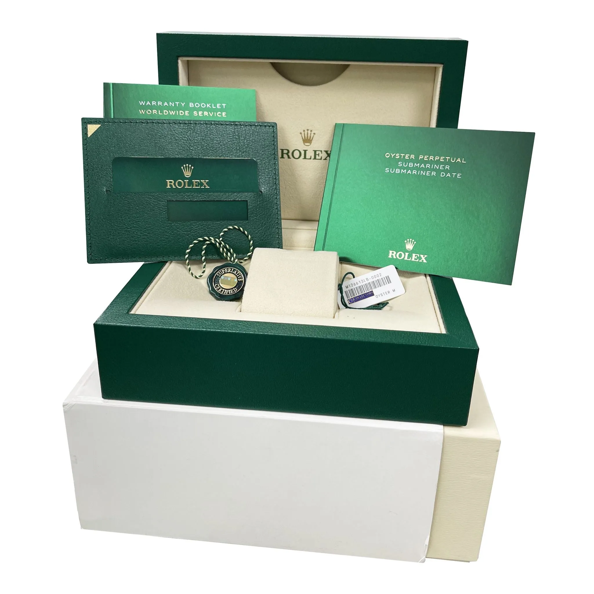 2022 NEW STICKERED Rolex Submariner Date 41mm Ceramic Two-Tone Blue 126613 LB
