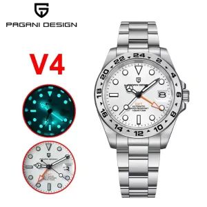 2024 New  NH34 GMT Automatic Mechanical Watches Men Sports Diving Swim Stainless Steel Waterproof Reloj Hombre
