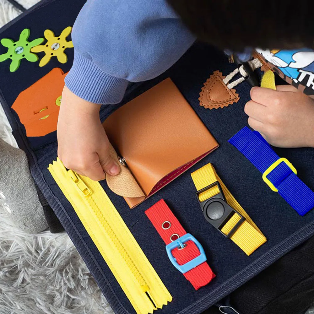 4 Layer Montessori Sensory Educational Activity Board Toy
