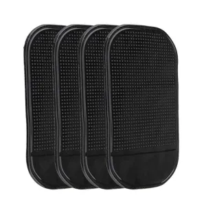 4Pack Magic Car Grip Pad Non Slip Sticky Car Dashboard Adhesive Cell Phone Mount Anti Slide Holder Mat For Miscellaneous Equipment