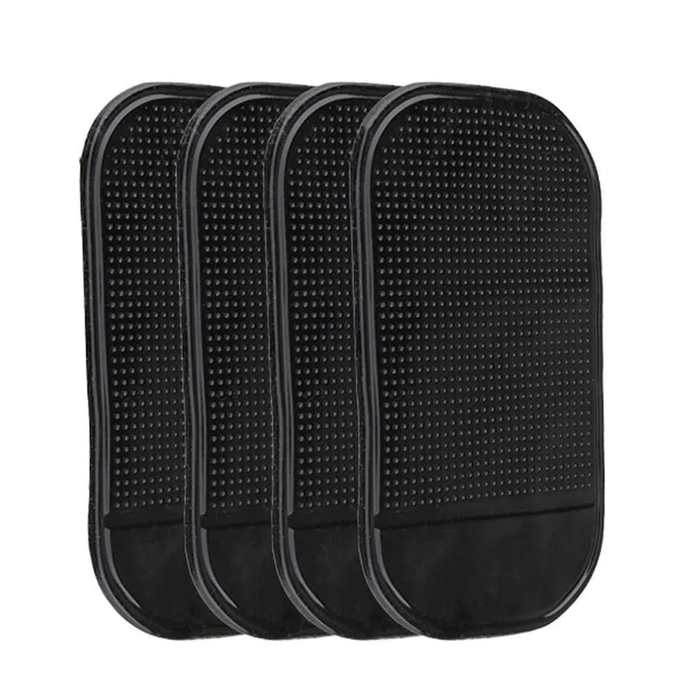 4Pack Magic Car Grip Pad Non Slip Sticky Car Dashboard Adhesive Cell Phone Mount Anti Slide Holder Mat For Miscellaneous Equipment