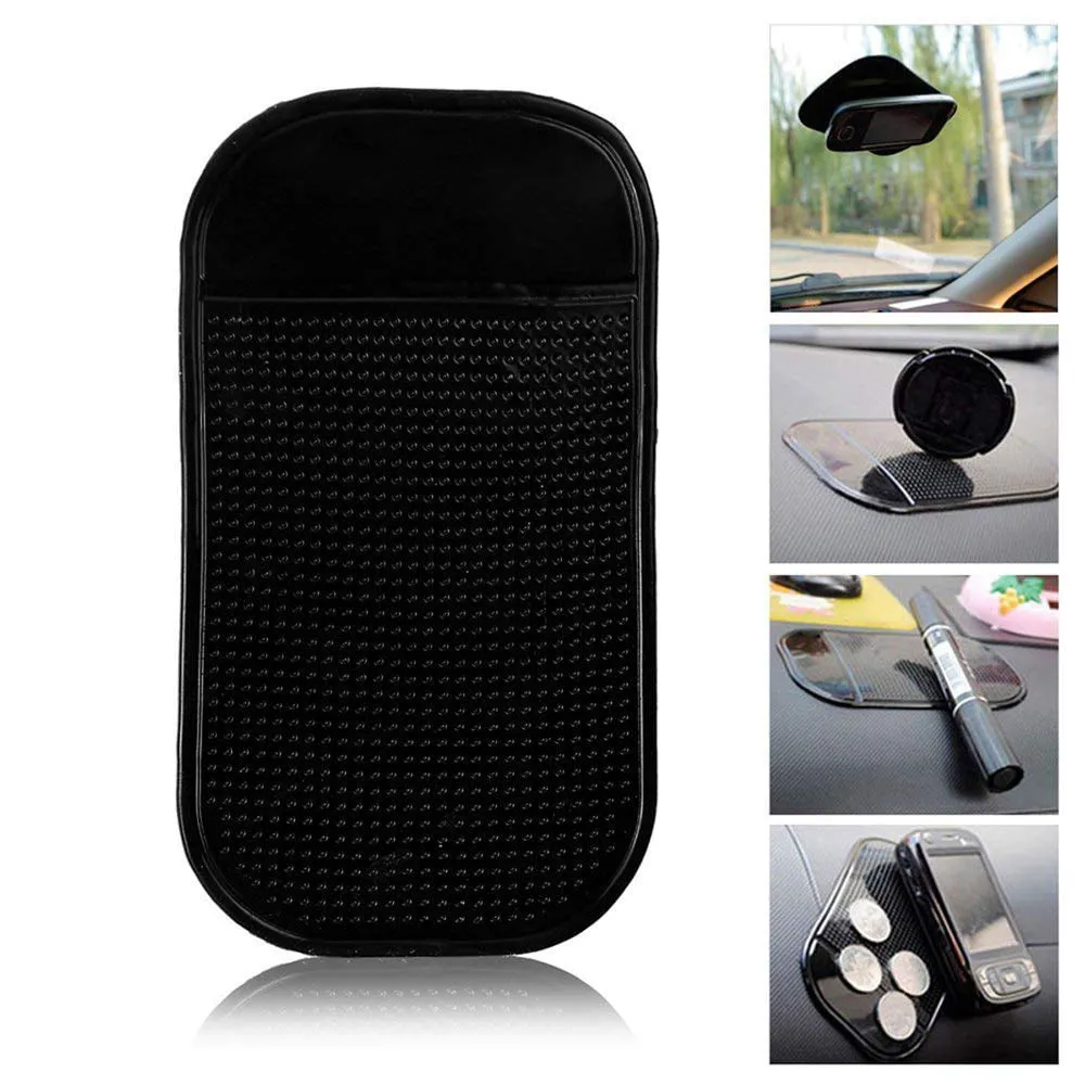 4Pack Magic Car Grip Pad Non Slip Sticky Car Dashboard Adhesive Cell Phone Mount Anti Slide Holder Mat For Miscellaneous Equipment