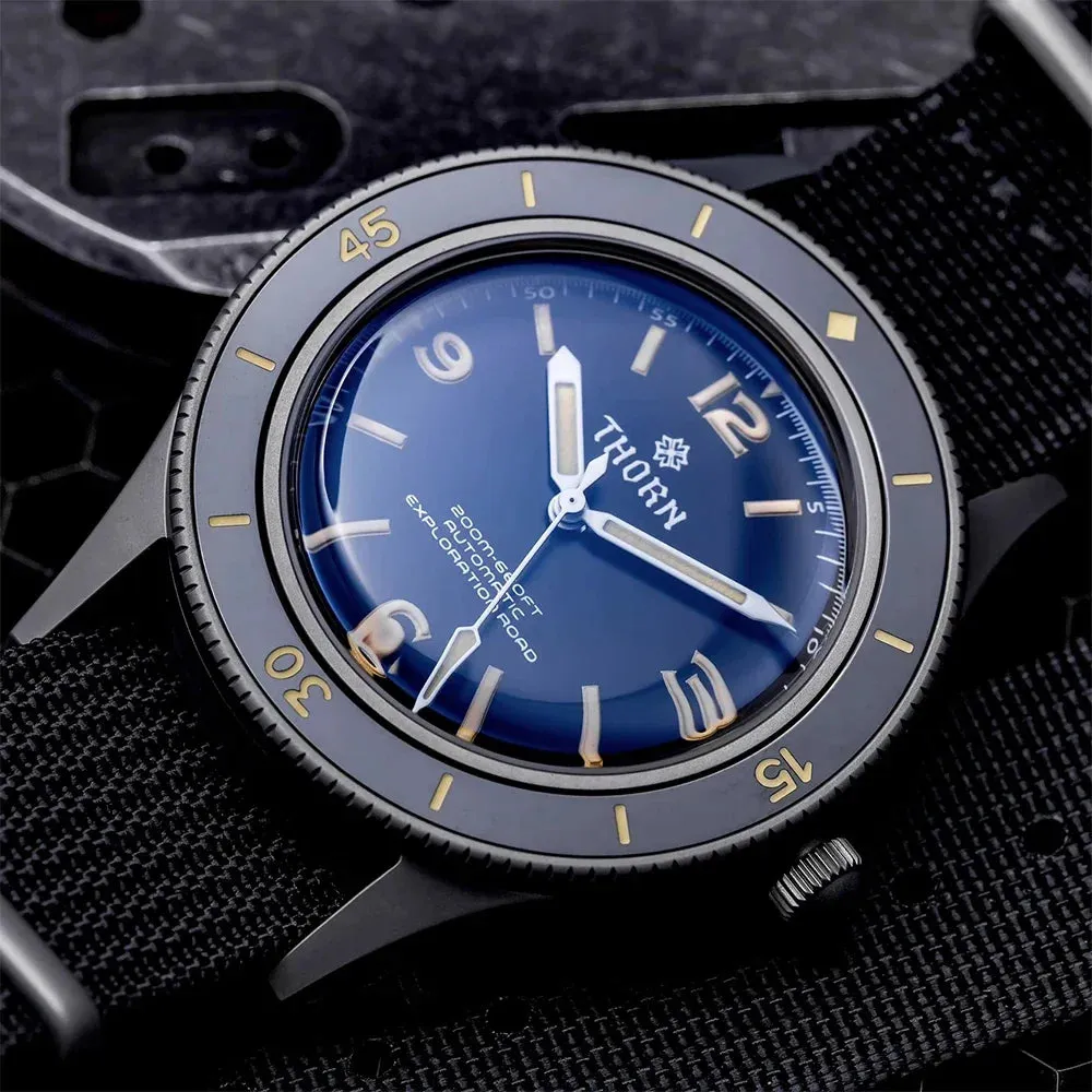 50-Fathoms Watch Vintage NH35 Automatic Movement Mechanical Dive Watches K9 Mineral Crystal 200M Watchproof Watch Reloj