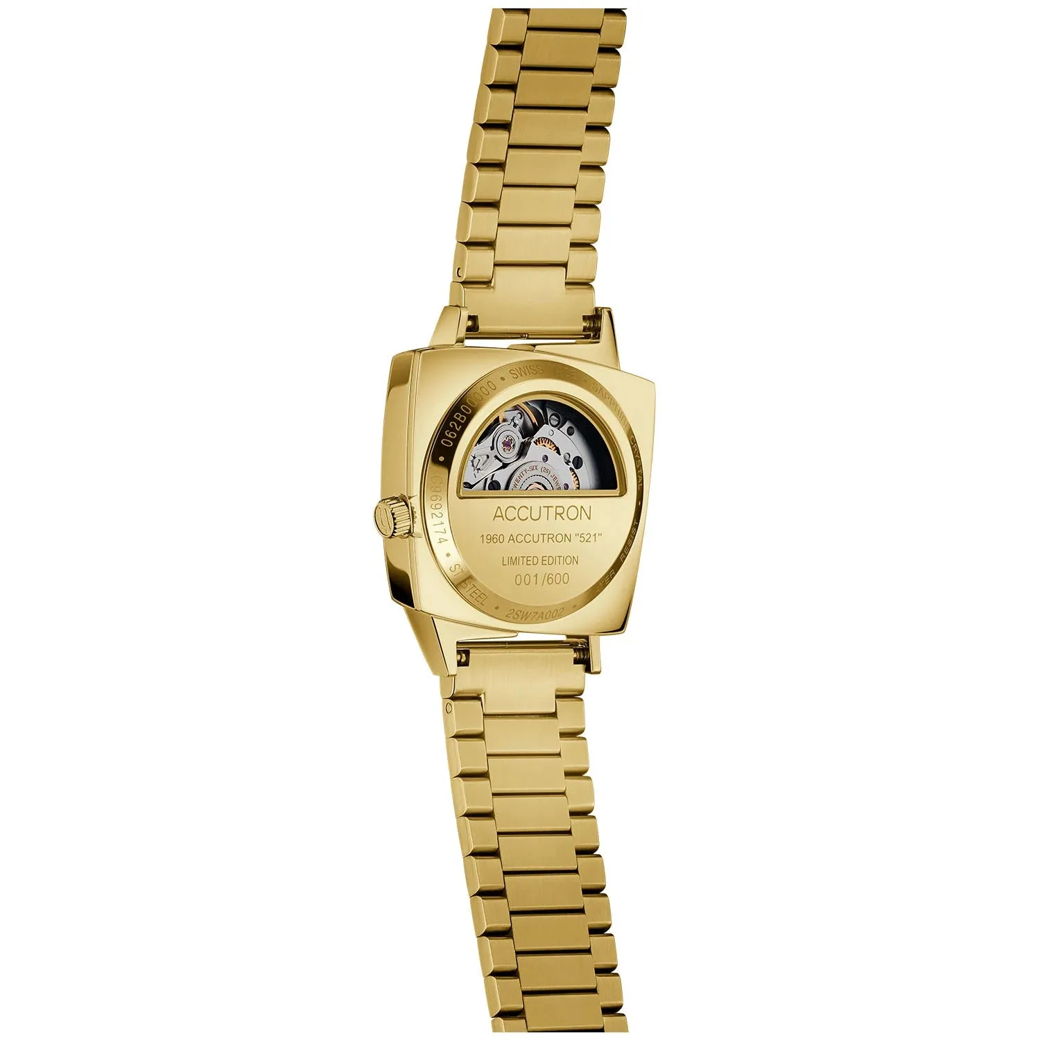 Accutron Legacy Automatic Gold Tone "521" King Elvis TV Watch 32.8mm Limited