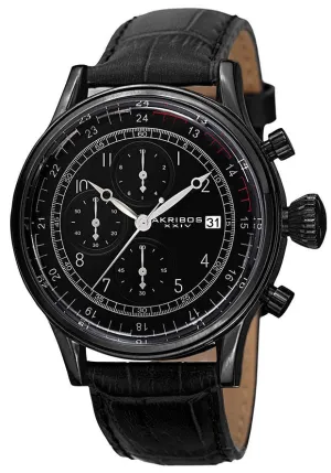 Akribos Xxiv Chronograph Quartz Black Dial Men's Watch AK798BK