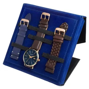 Akribos Xxiv Quartz Blue Dial Men's Watch AK1104RGBU-S