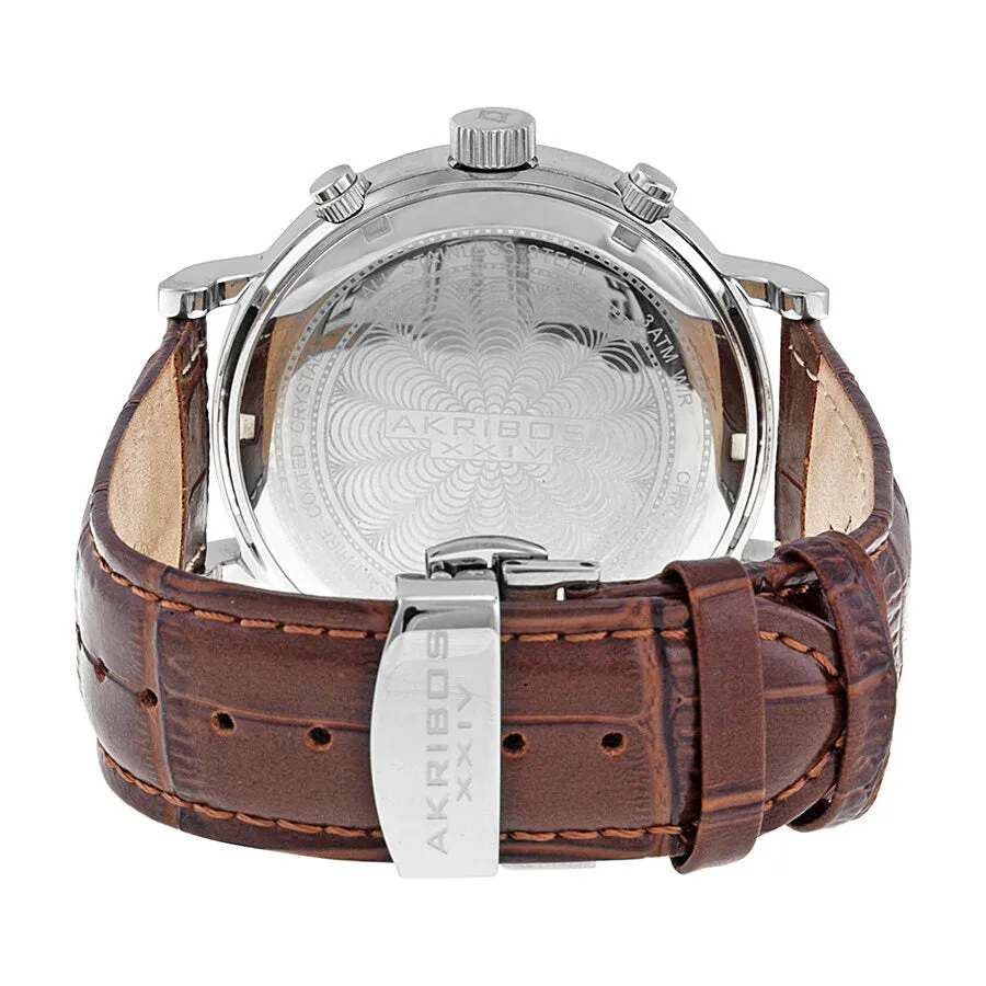 Akribos XxivChronograph Gold Dial Stainless Steel Men's Watch AK591SS