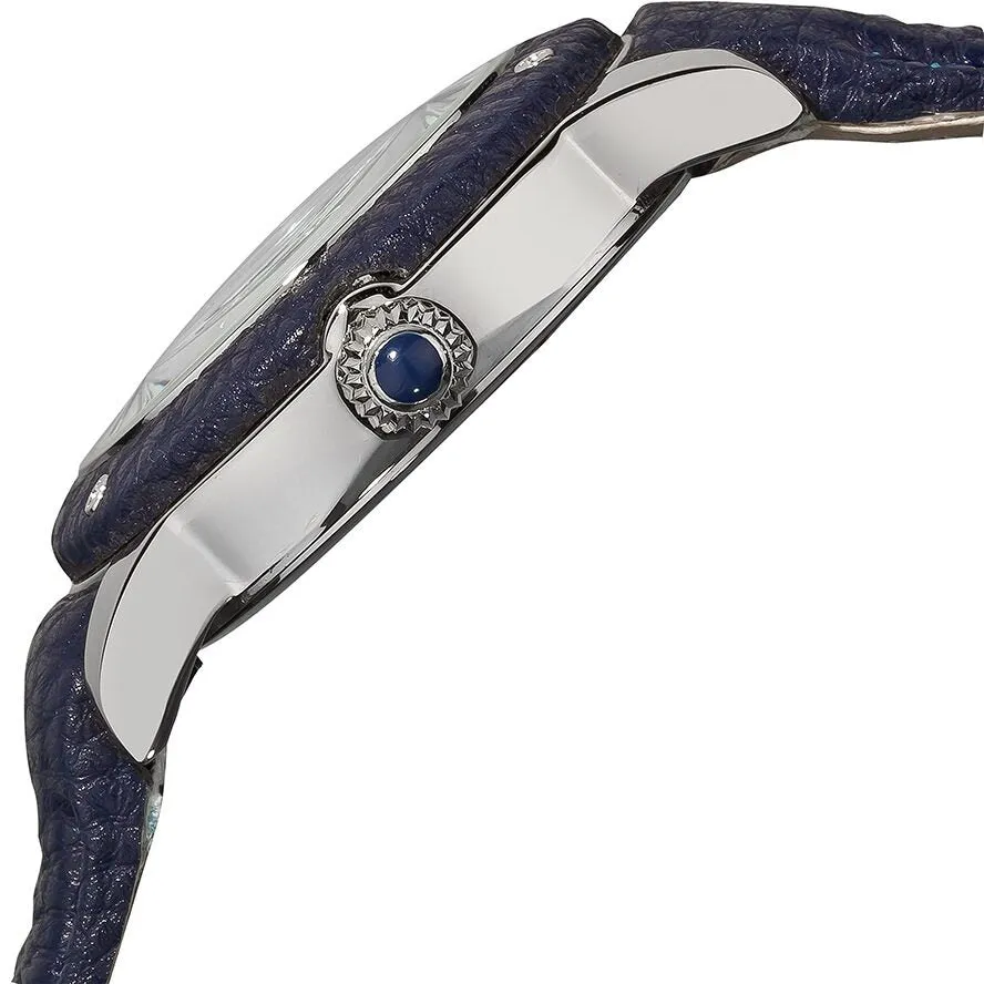 Akribos XxivGMT Multi-Function Blue Leather Ladies Watch AK560BU