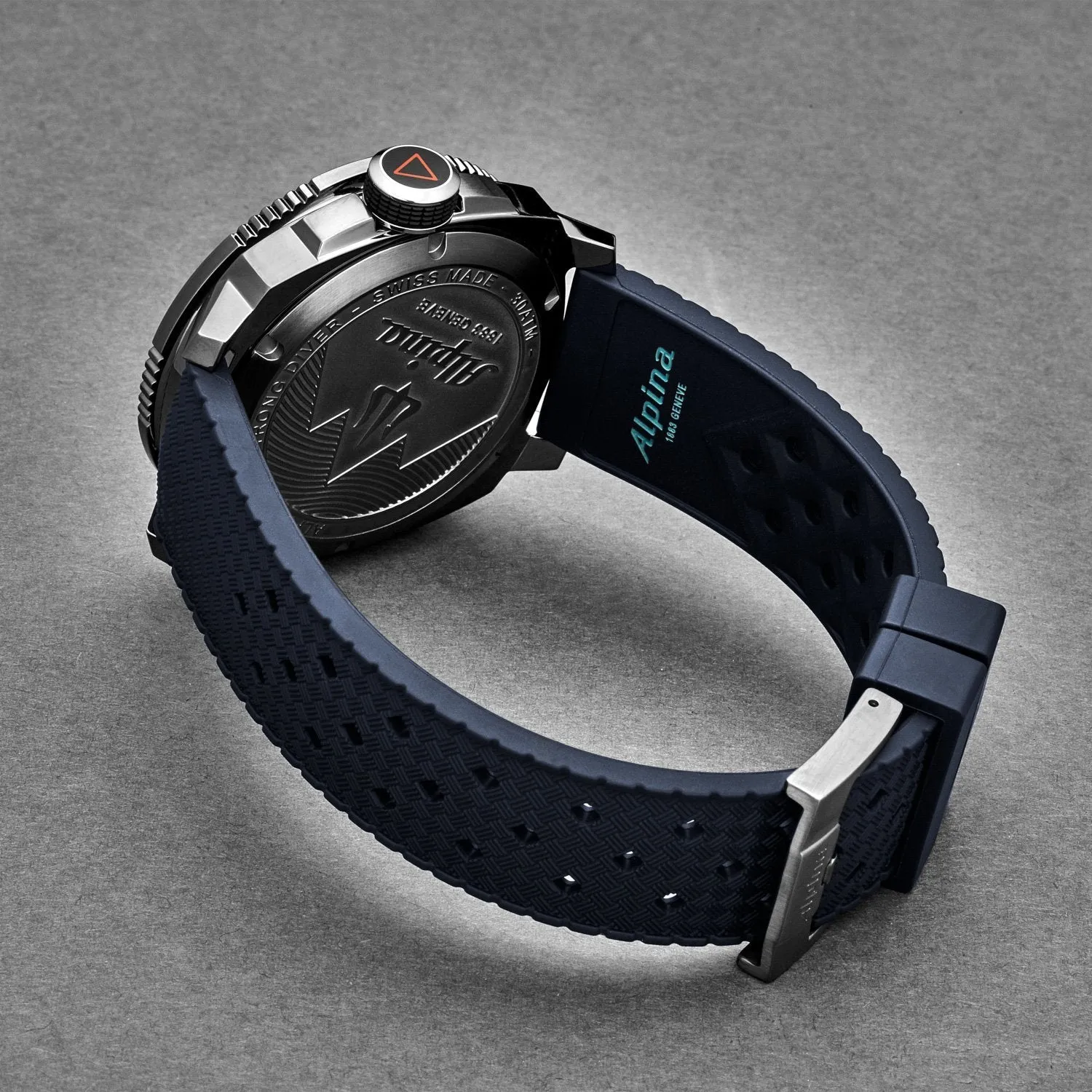Alpina Seastrong Diver Quartz 44mm Stainless Steel & Rubber Watch