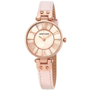 Anne Klein Crystal Pink Mother of Pearl Dial Ladies Watch AK/J2718RGPK