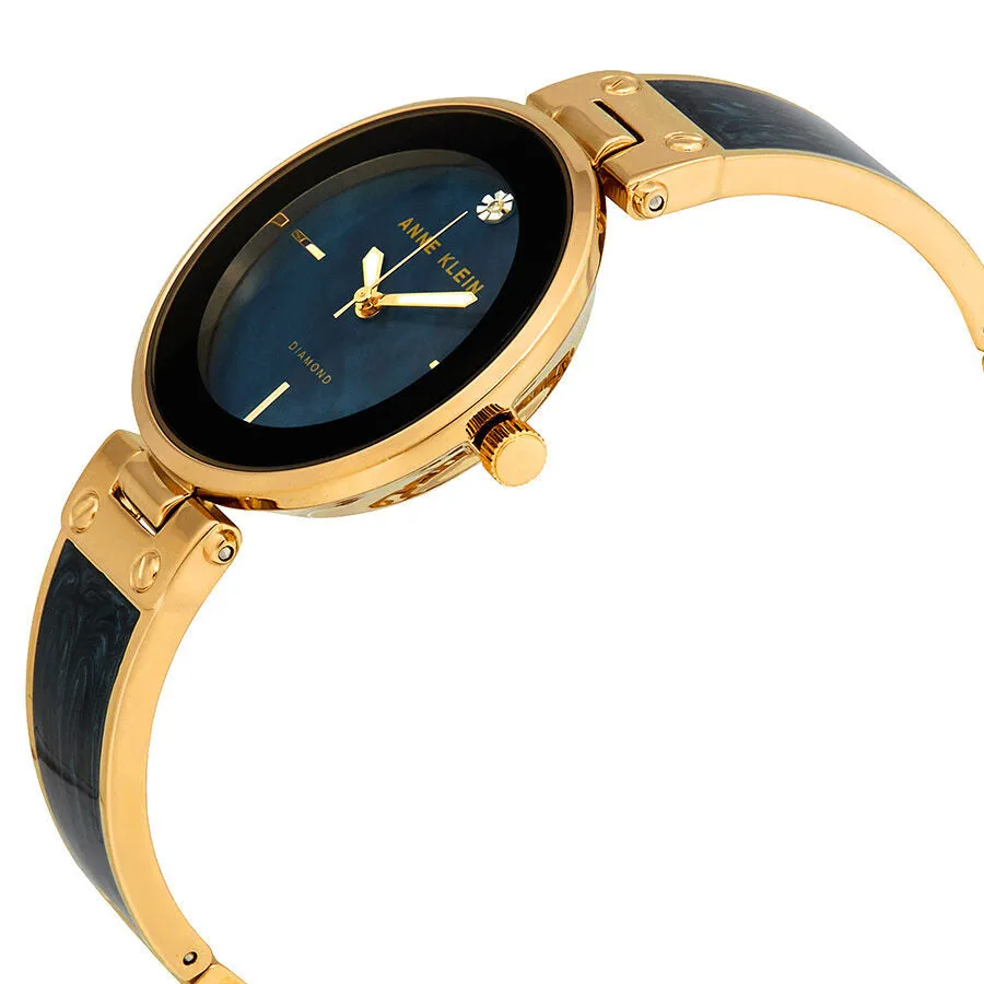 Anne Klein Navy Mother of Pearl Dial Ladies Watch 2512NVGB