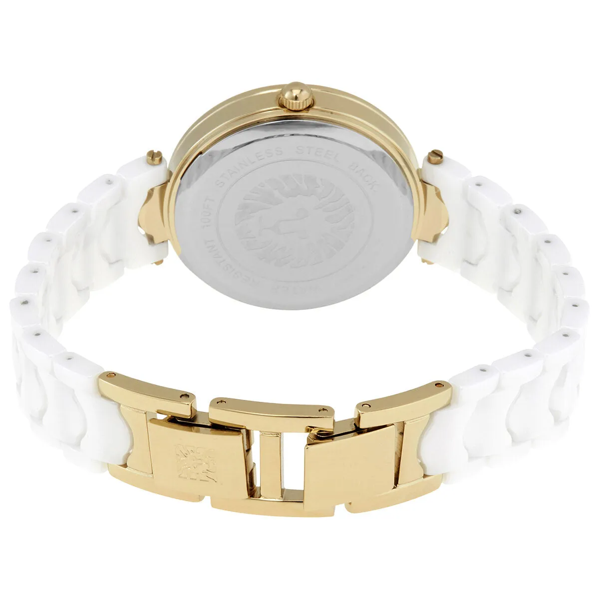 Anne Klein Quartz White Mother of Pearl Dial Ladies Watch 3308WTGB