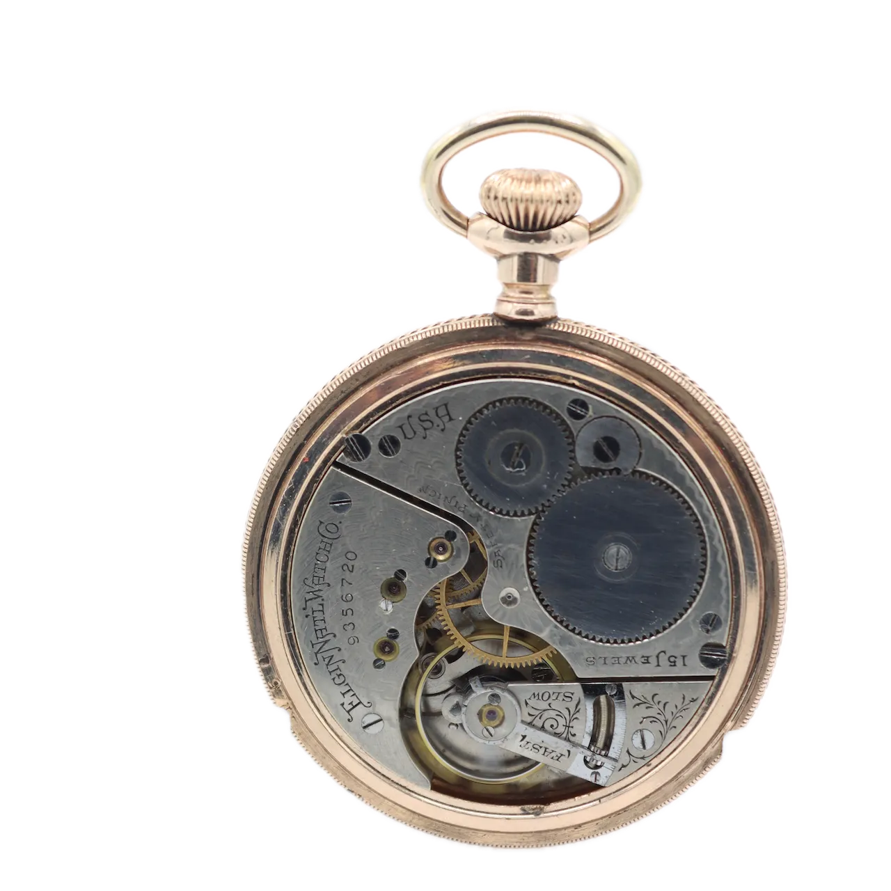 Antique 16s 1902 Elgin Multi-Color 15 Jewel Pocket Watch 257 Gold Filled