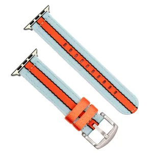 Apple Band - Alpha2 - Racing Stripe - Blue Orange Black