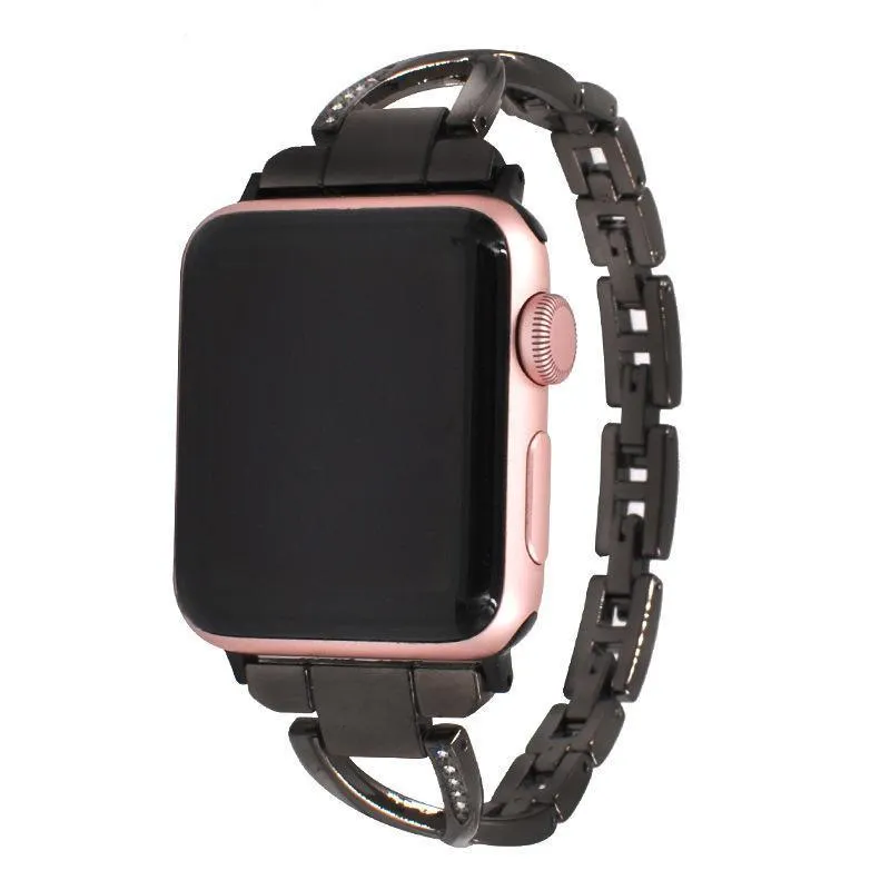 Apple Watch Series 6 5 4 3 2 SE Bling Stainless Steel Bracelet iWatch Band Strap 38/40/41mm