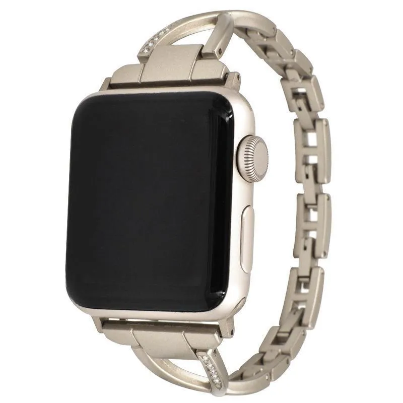 Apple Watch Series 6 5 4 3 2 SE Bling Stainless Steel Bracelet iWatch Band Strap 38/40/41mm