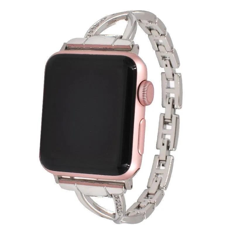 Apple Watch Series 6 5 4 3 2 SE Bling Stainless Steel Bracelet iWatch Band Strap 38/40/41mm