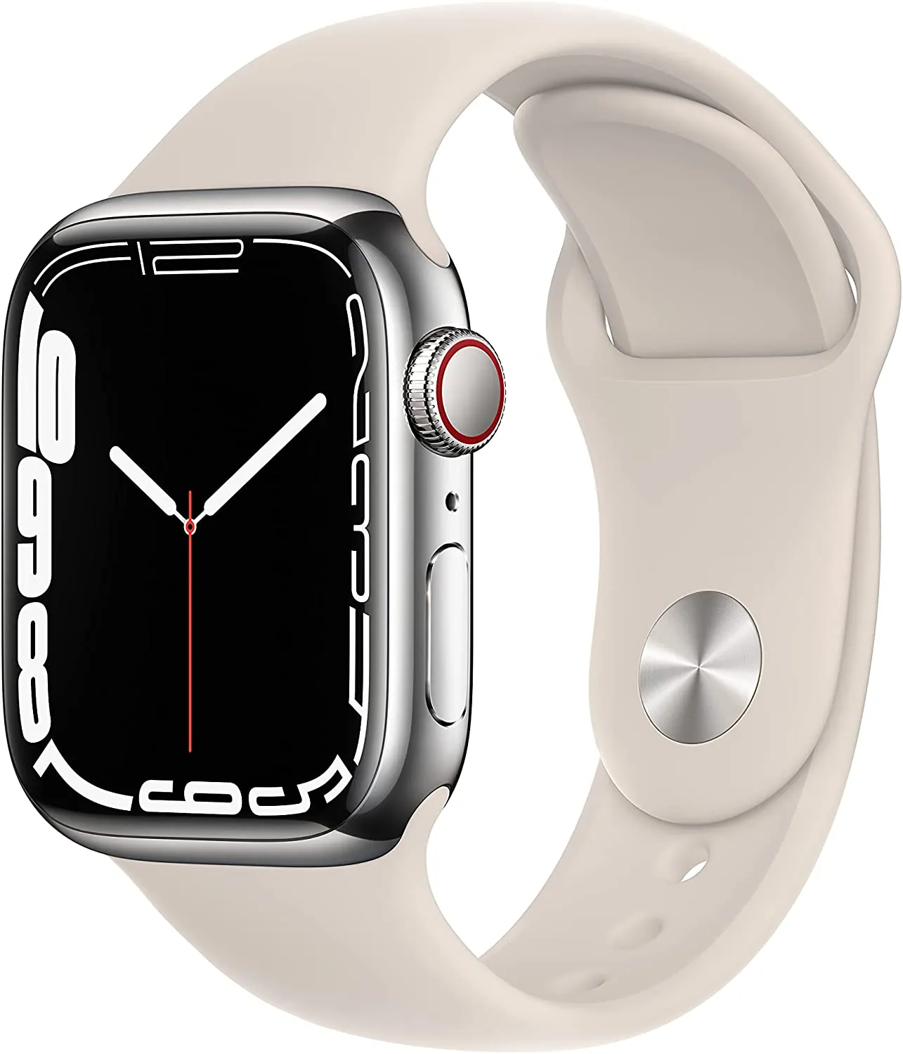 Apple Watch Series 7 [GPS 41mm] Smart Watch w/ Midnight Aluminum Case with Midnight Sport Band. Fitness Tracker, Blood Oxygen & ECG Apps, Always-On Retina Display, Water Resistant