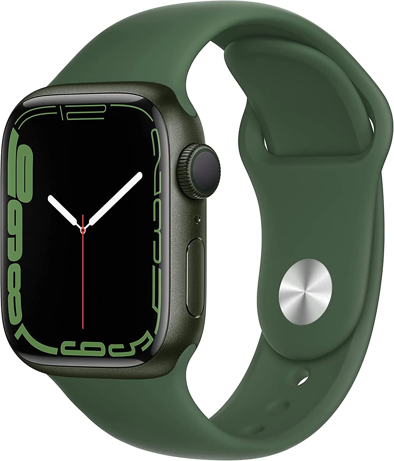 Apple Watch Series 7 [GPS 41mm] Smart Watch w/ Midnight Aluminum Case with Midnight Sport Band. Fitness Tracker, Blood Oxygen & ECG Apps, Always-On Retina Display, Water Resistant