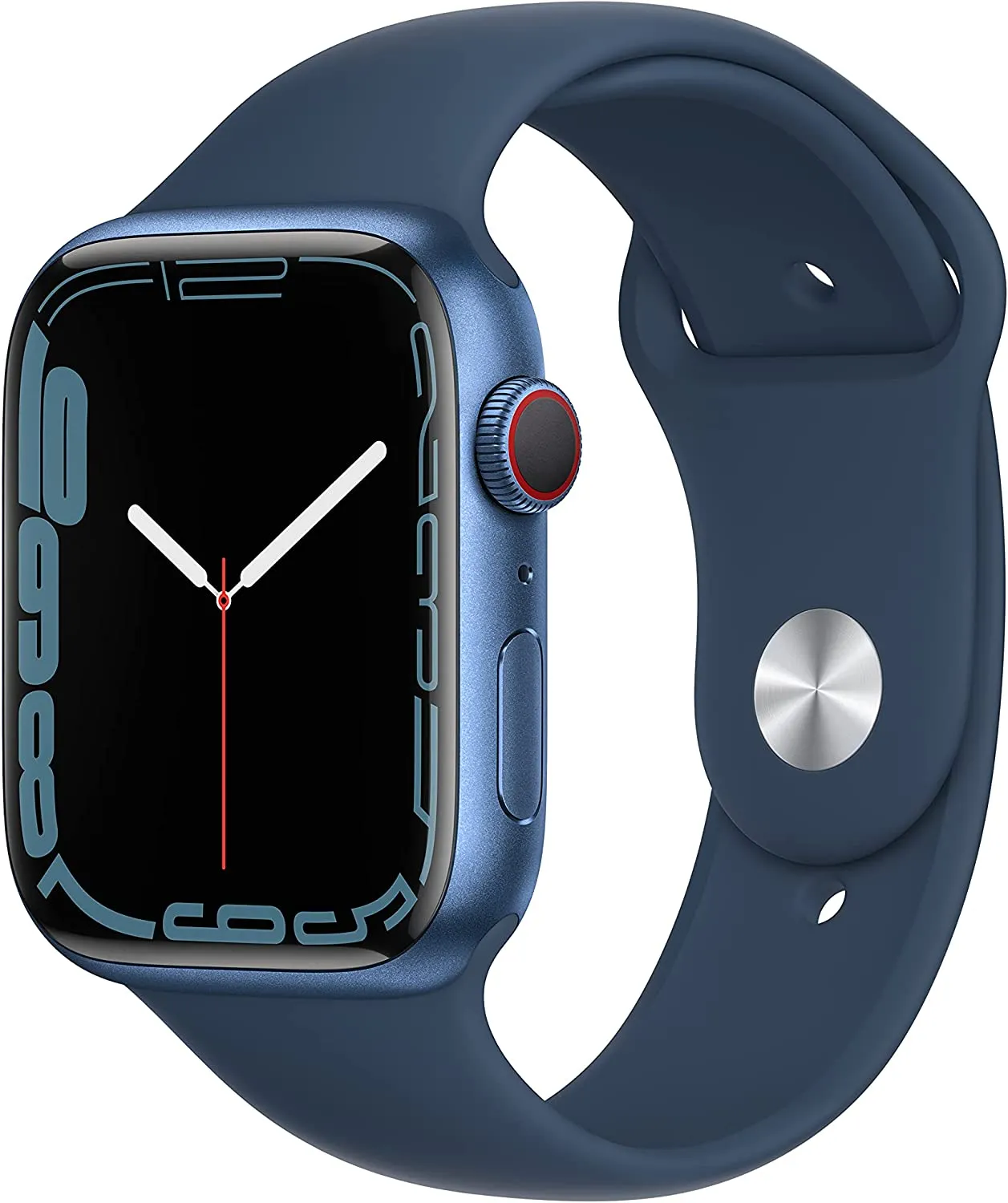 Apple Watch Series 7 [GPS 41mm] Smart Watch w/ Midnight Aluminum Case with Midnight Sport Band. Fitness Tracker, Blood Oxygen & ECG Apps, Always-On Retina Display, Water Resistant