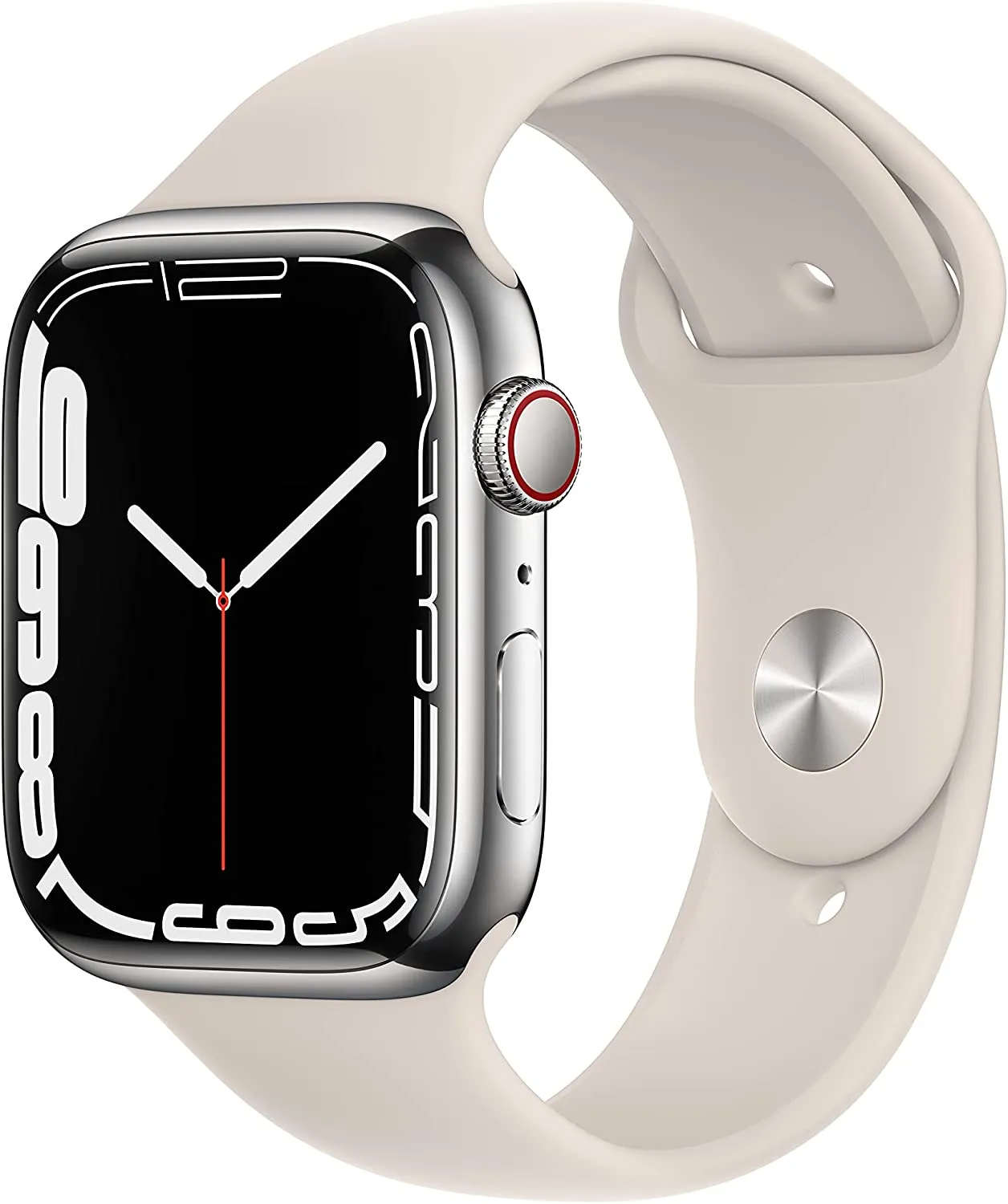 Apple Watch Series 7 [GPS 41mm] Smart Watch w/ Midnight Aluminum Case with Midnight Sport Band. Fitness Tracker, Blood Oxygen & ECG Apps, Always-On Retina Display, Water Resistant