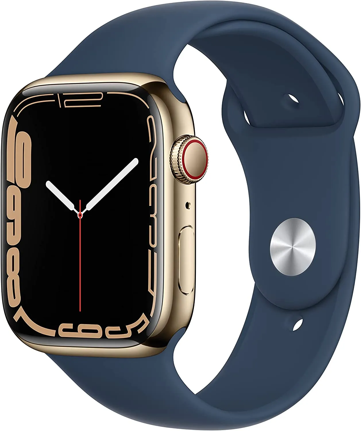 Apple Watch Series 7 [GPS 41mm] Smart Watch w/ Midnight Aluminum Case with Midnight Sport Band. Fitness Tracker, Blood Oxygen & ECG Apps, Always-On Retina Display, Water Resistant