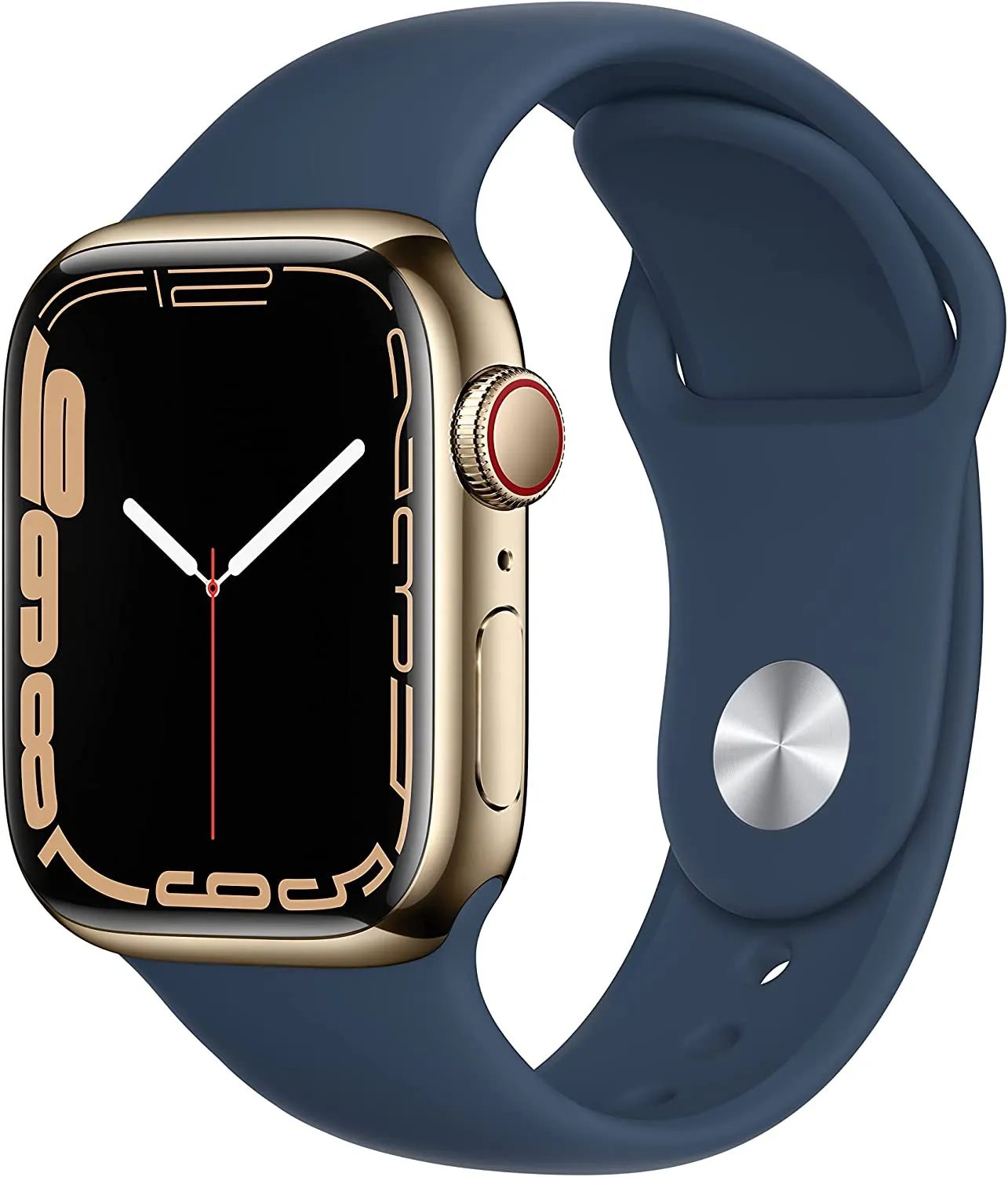 Apple Watch Series 7 [GPS 41mm] Smart Watch w/ Midnight Aluminum Case with Midnight Sport Band. Fitness Tracker, Blood Oxygen & ECG Apps, Always-On Retina Display, Water Resistant