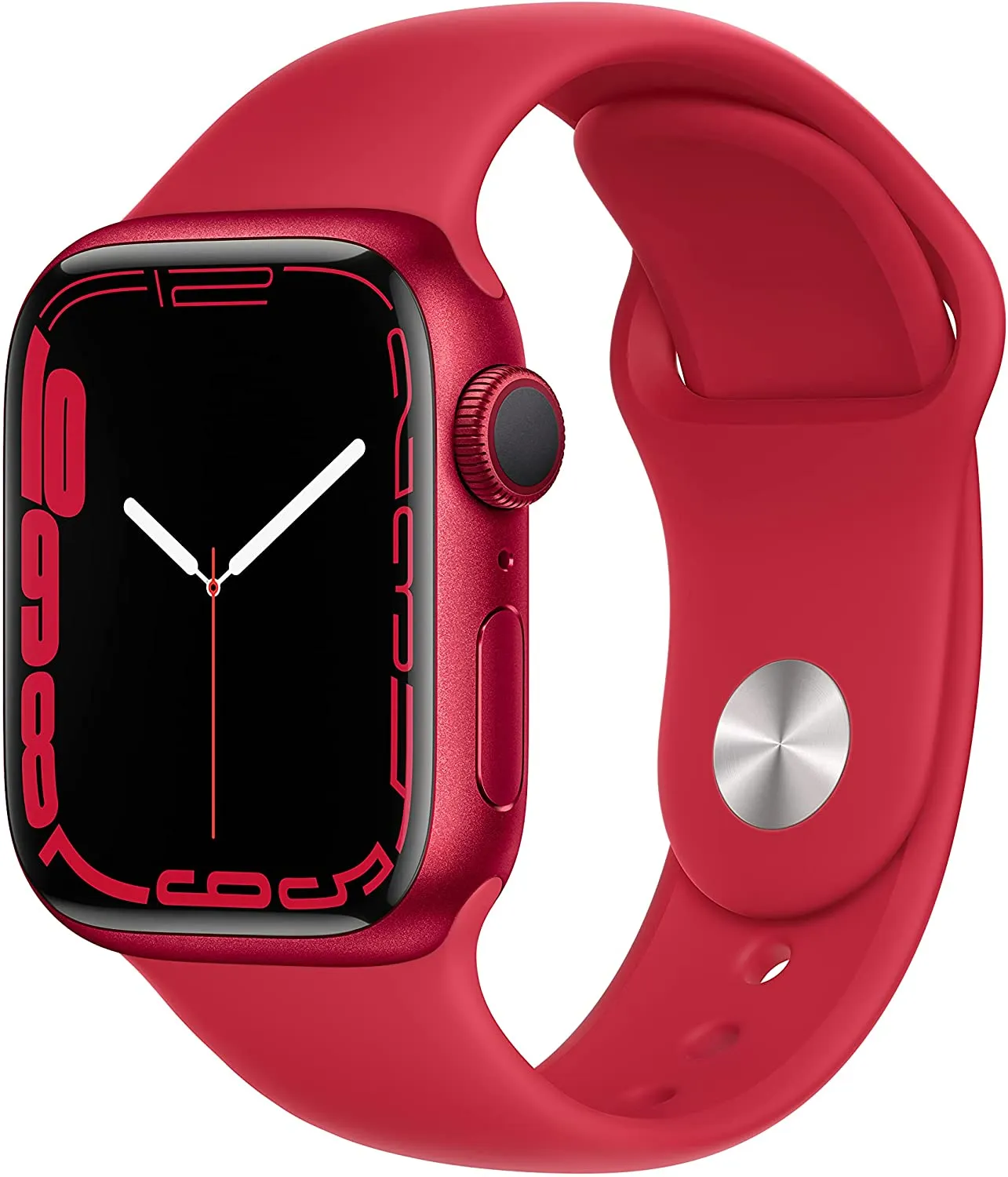 Apple Watch Series 7 [GPS 41mm] Smart Watch w/ Midnight Aluminum Case with Midnight Sport Band. Fitness Tracker, Blood Oxygen & ECG Apps, Always-On Retina Display, Water Resistant