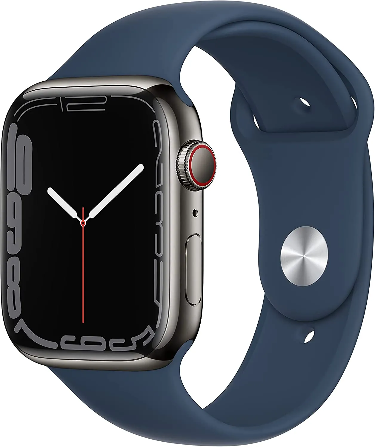 Apple Watch Series 7 [GPS 41mm] Smart Watch w/ Midnight Aluminum Case with Midnight Sport Band. Fitness Tracker, Blood Oxygen & ECG Apps, Always-On Retina Display, Water Resistant