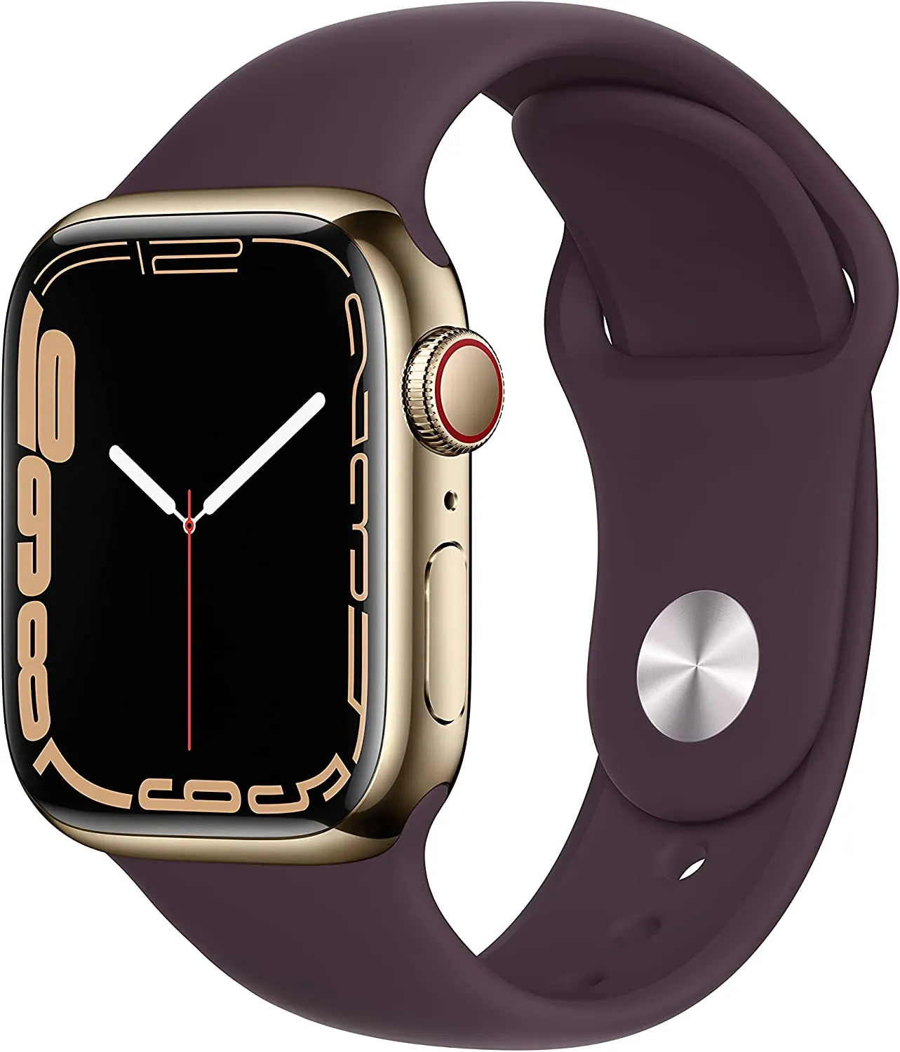 Apple Watch Series 7 [GPS 41mm] Smart Watch w/ Midnight Aluminum Case with Midnight Sport Band. Fitness Tracker, Blood Oxygen & ECG Apps, Always-On Retina Display, Water Resistant