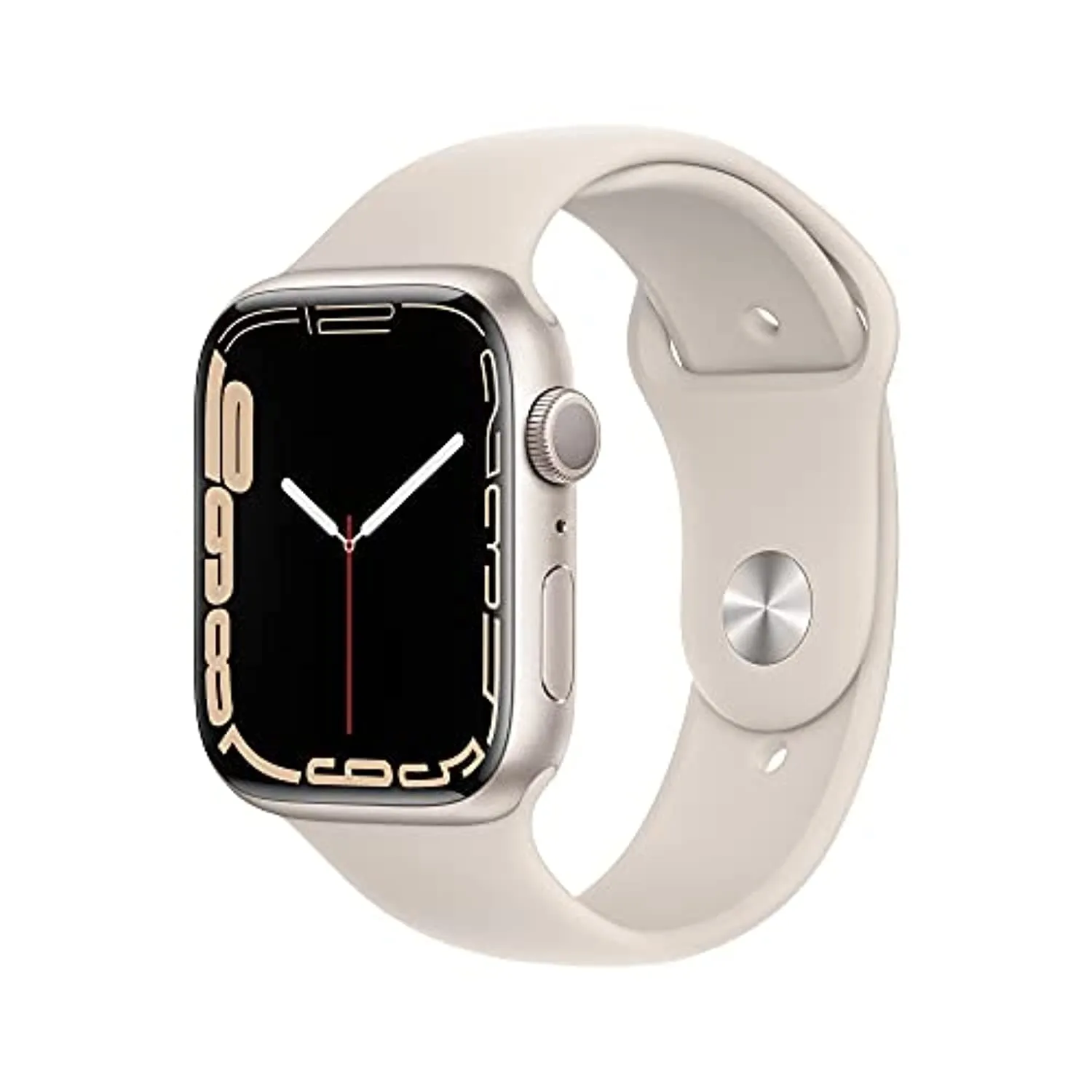 Apple Watch Series 7 [GPS 45mm] Smart Watch w/ Starlight Aluminum Case with Starlight Sport Band. Fitness Tracker, Blood Oxygen & ECG Apps, Always-On Retina Display, Water Resistant