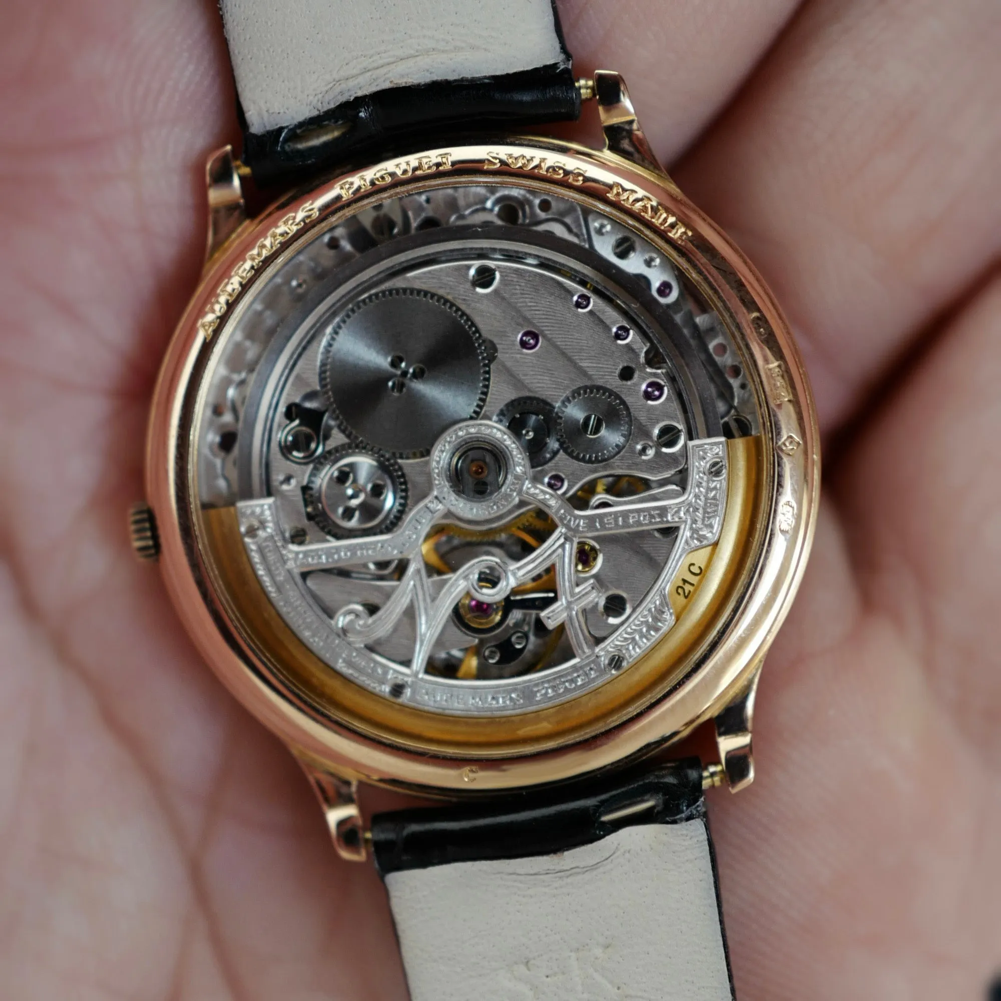 Audemars Piguet Rose Gold Rolls Royce Phantom Skeleton Dial Watch Ref. 14677
