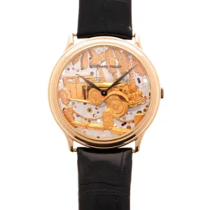 Audemars Piguet Rose Gold Rolls Royce Phantom Skeleton Dial Watch Ref. 14677