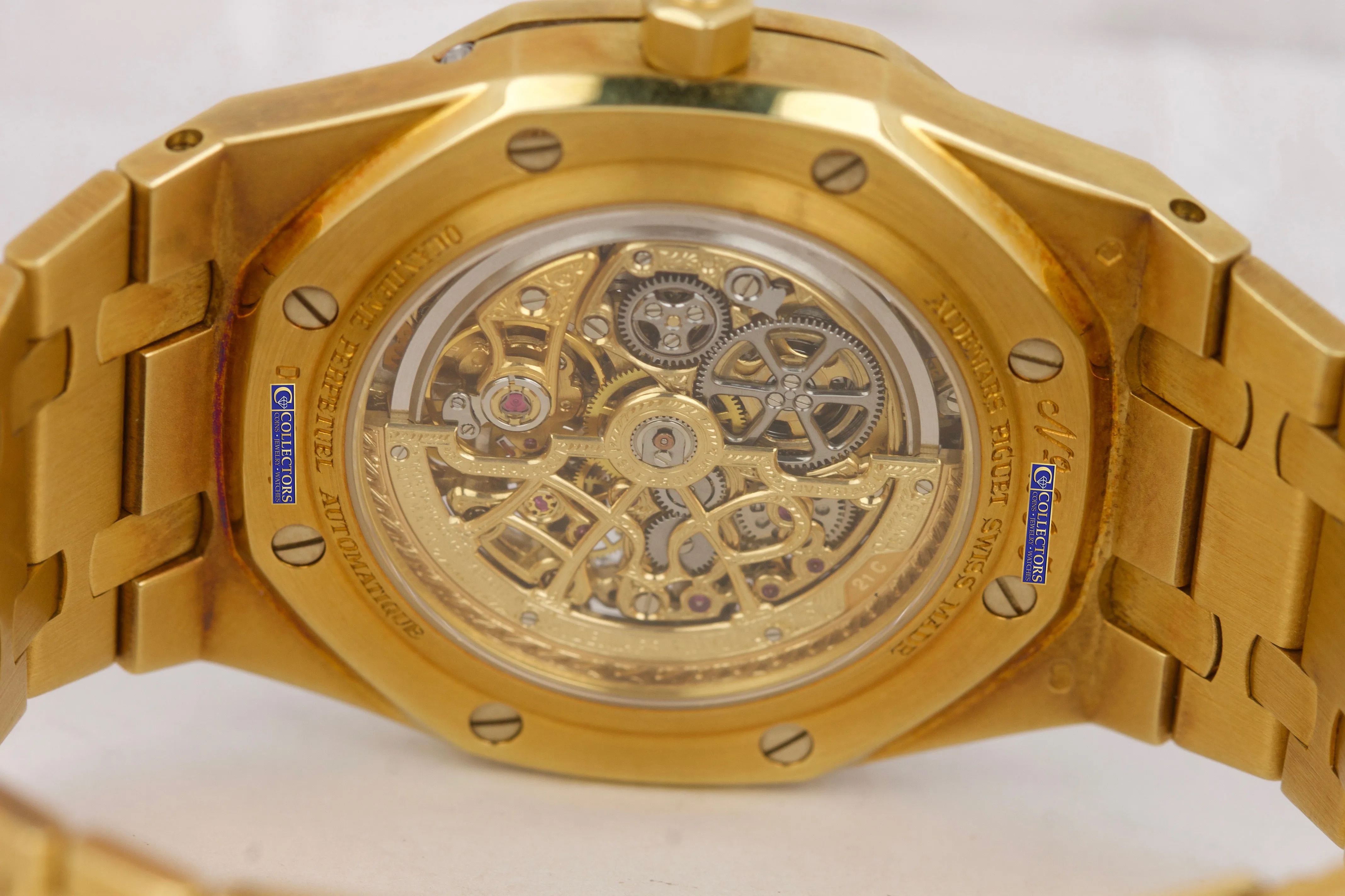 Audemars Piguet Royal Oak Open Worked Perpetual Skeleton 39mm 18K Gold 25829BA