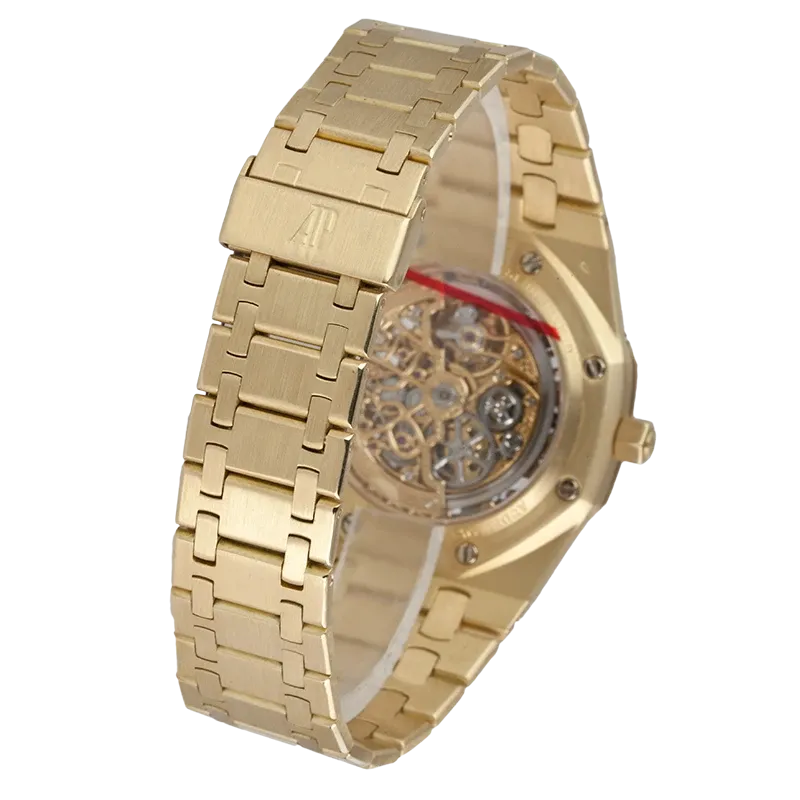 Audemars Piguet Royal Oak Yellow Gold Perpetual Calendar Skeleton