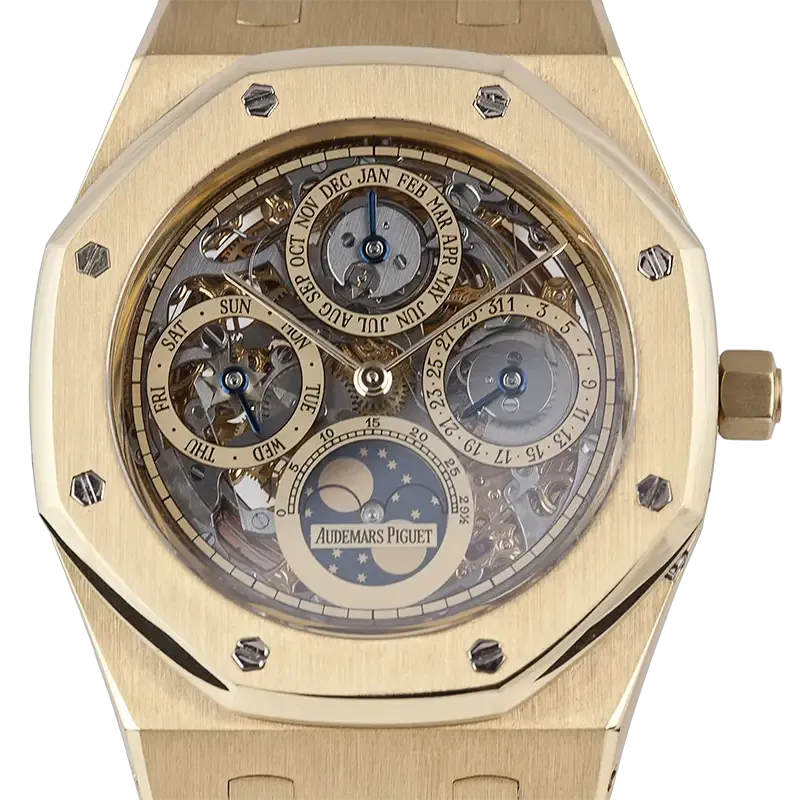 Audemars Piguet Royal Oak Yellow Gold Perpetual Calendar Skeleton