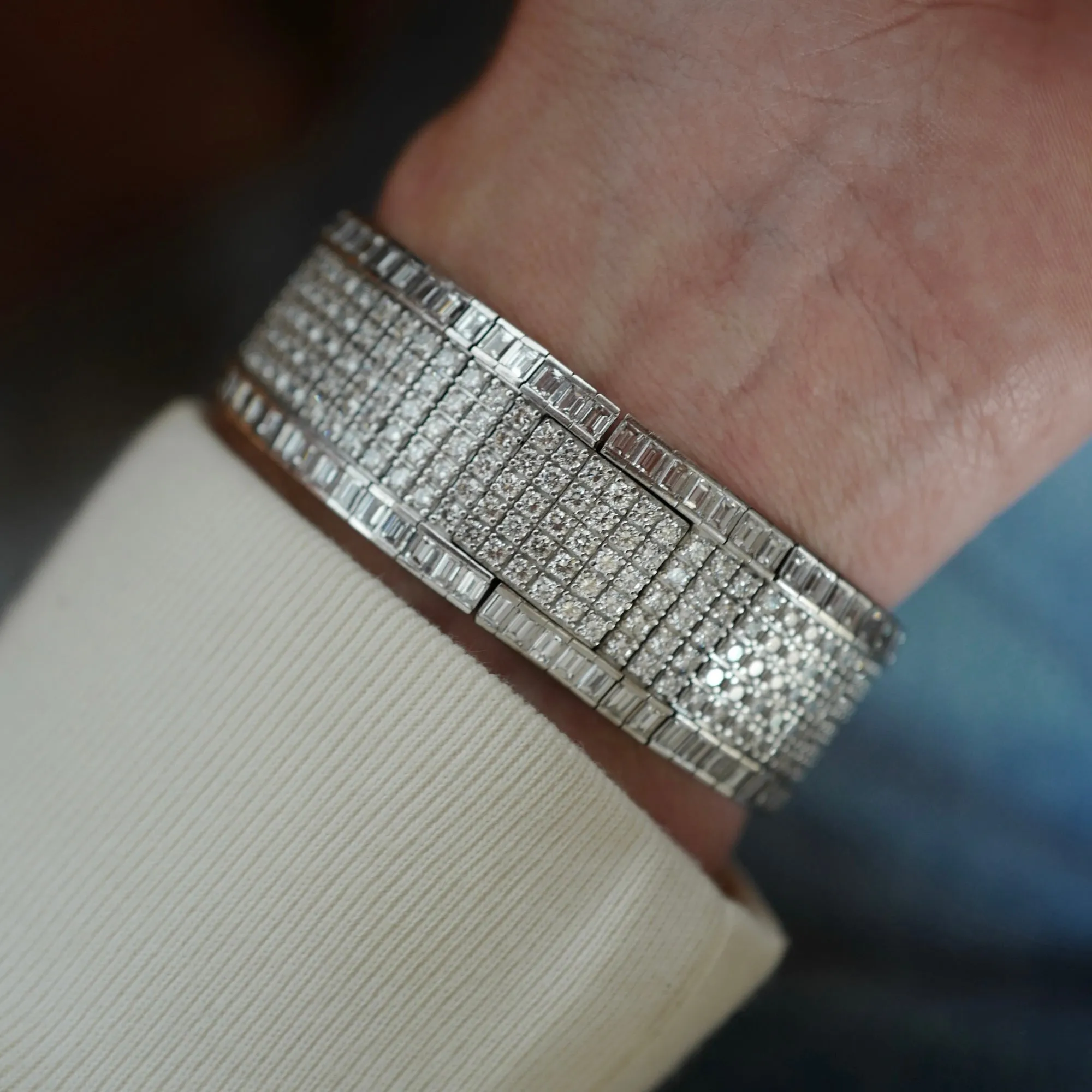 Audemars Piguet White Gold Diamond Bracelet Watch Ref. 14612 (New Arrivals)