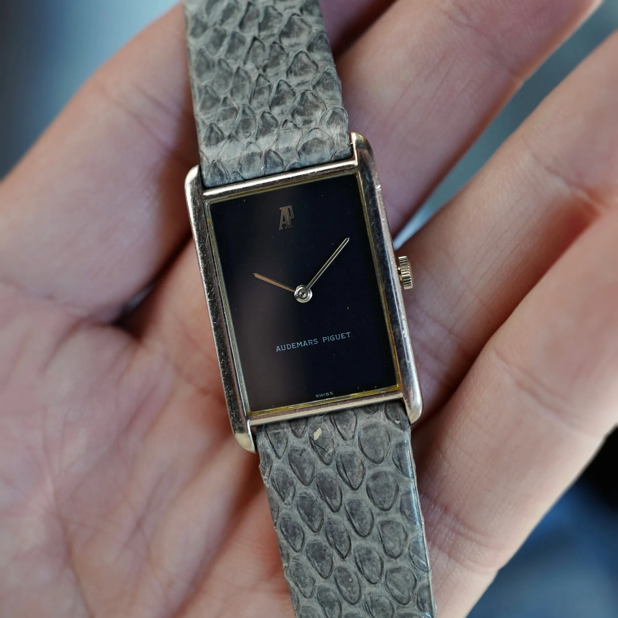 Audemars Piguet White Gold Vintage Tank Watch