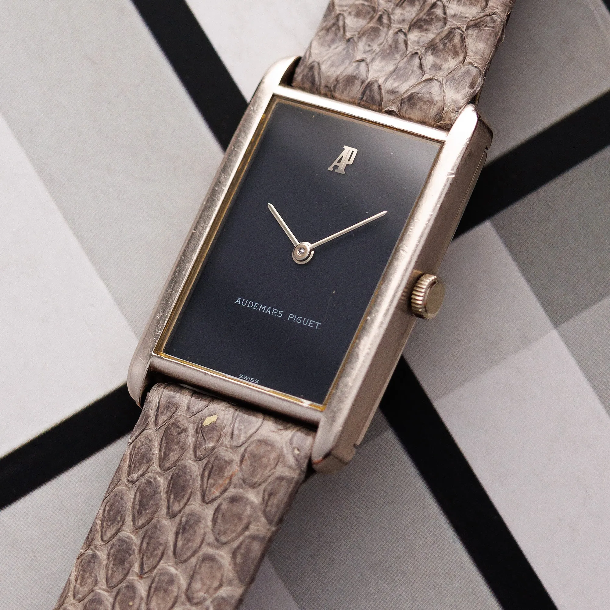 Audemars Piguet White Gold Vintage Tank Watch
